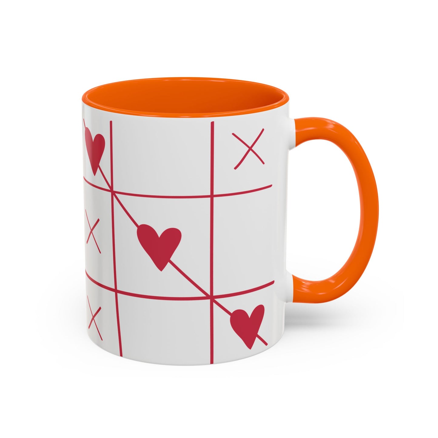 Love Tic Tac Toe Coffee Mug - Perfect for Valentine's Day and Romantic Moments