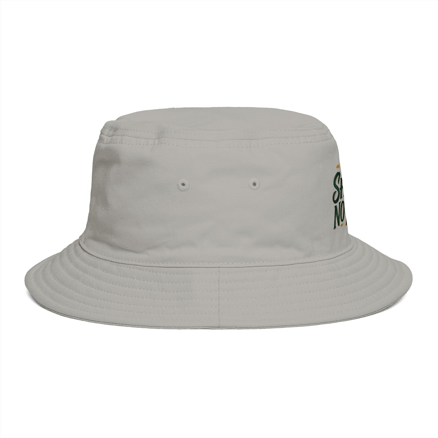 No Shake No Fear Bucket Hat — Retro Motivational Outdoor Bucket Hat