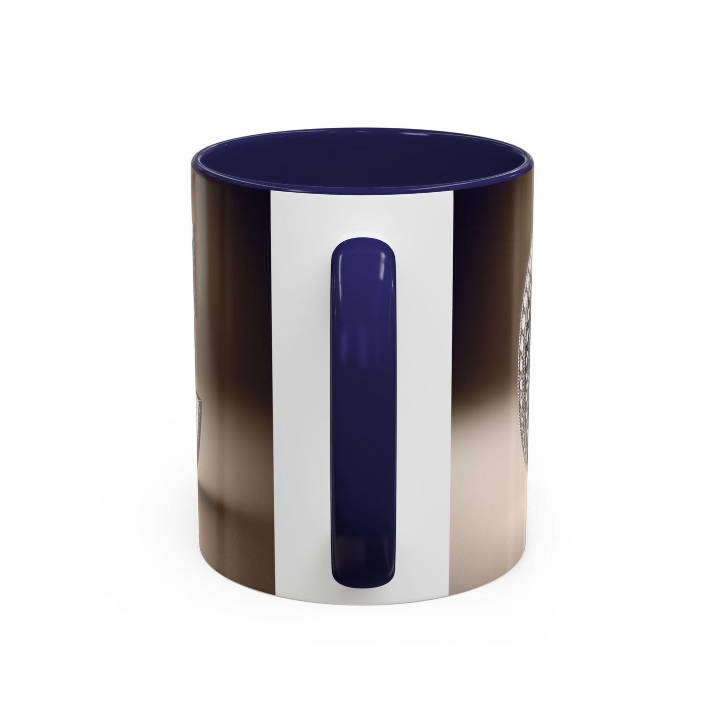 Elegant Initial 'C' Accent Coffee Mug - 11oz & 15oz Ceramics for Personalized Gifts