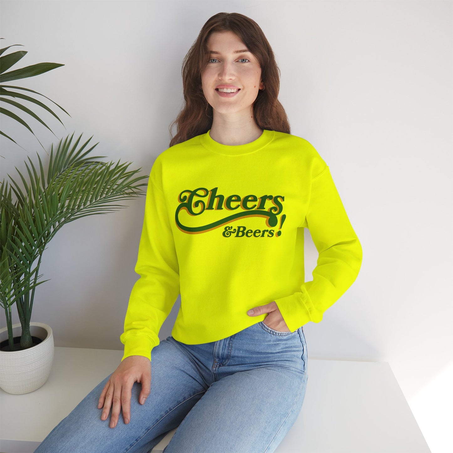 Cheers & Beers! Unisex Heavy Blend™ Crewneck Sweatshirt - Perfect for Parties and Gatherings