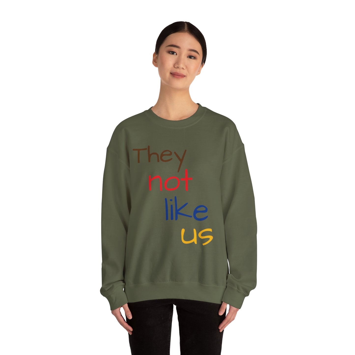 Unisex Crewneck Sweatshirt - ‘They Not Like Us’ Statement Apparel
