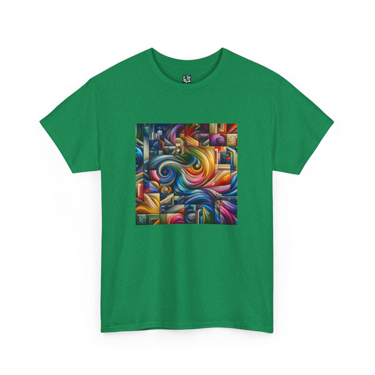 Vibrant Abstract Art Unisex Heavy Cotton Tee
