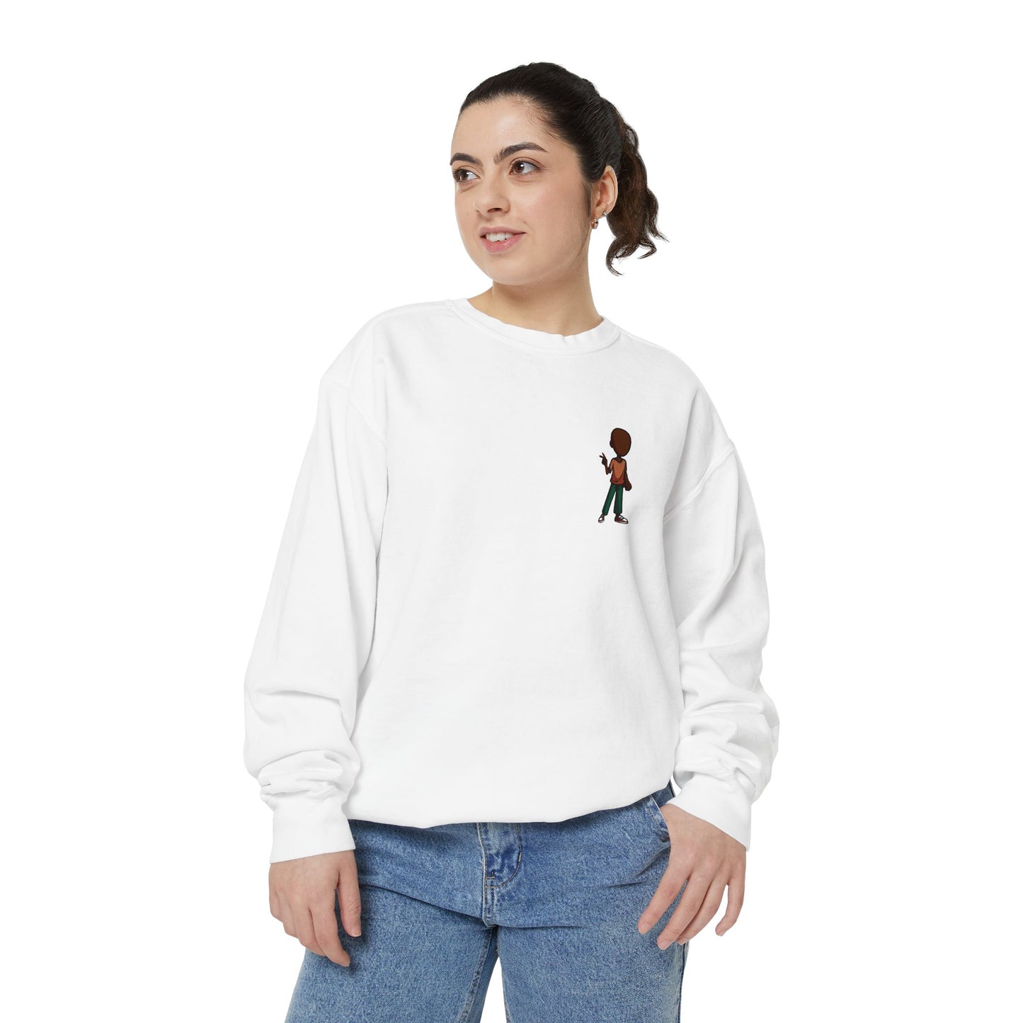 Retro Pixel Boy Graphic Sweatshirt