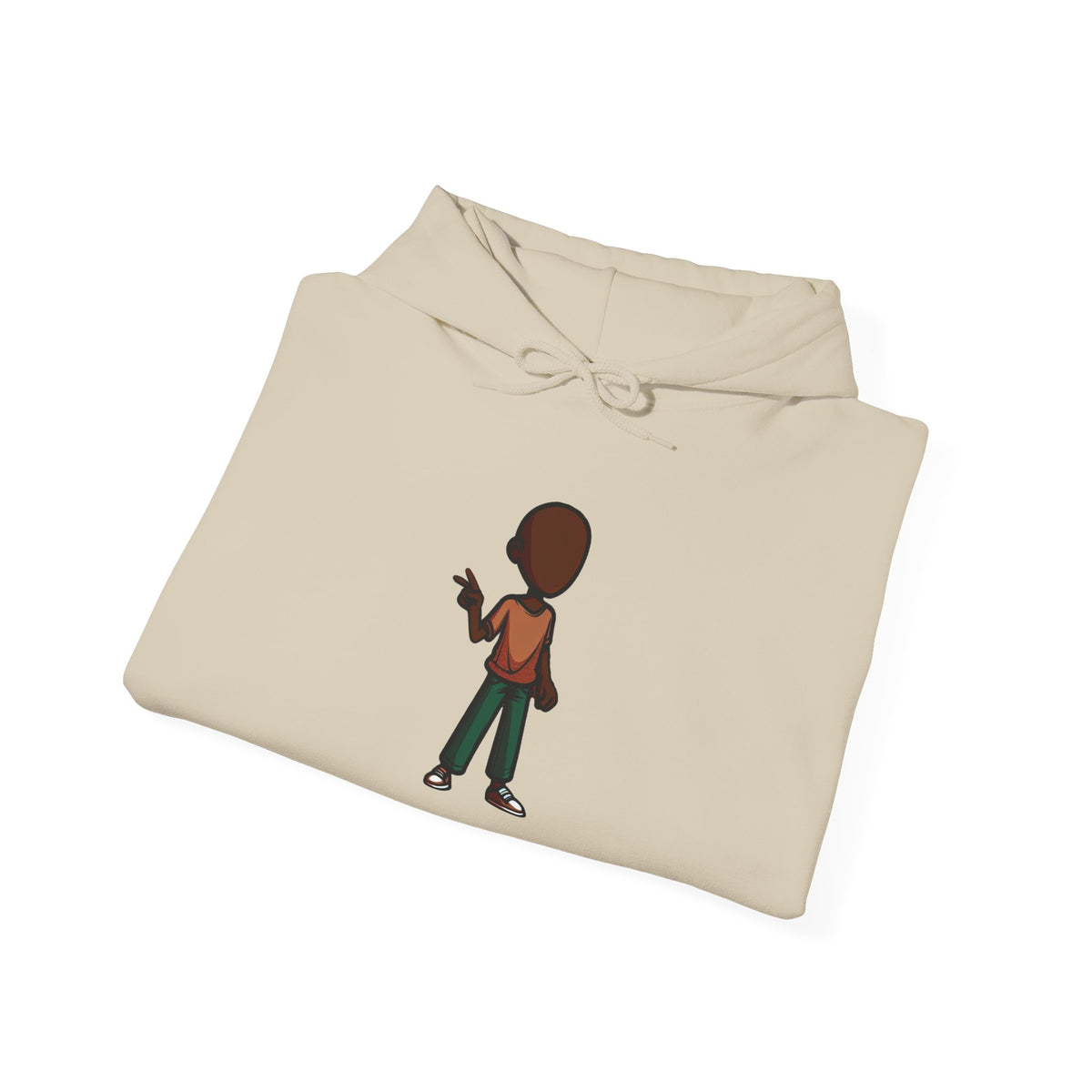 Make Haiti The Pearl of the Antilles Again Hoodie — Cartoon Figure Back Print