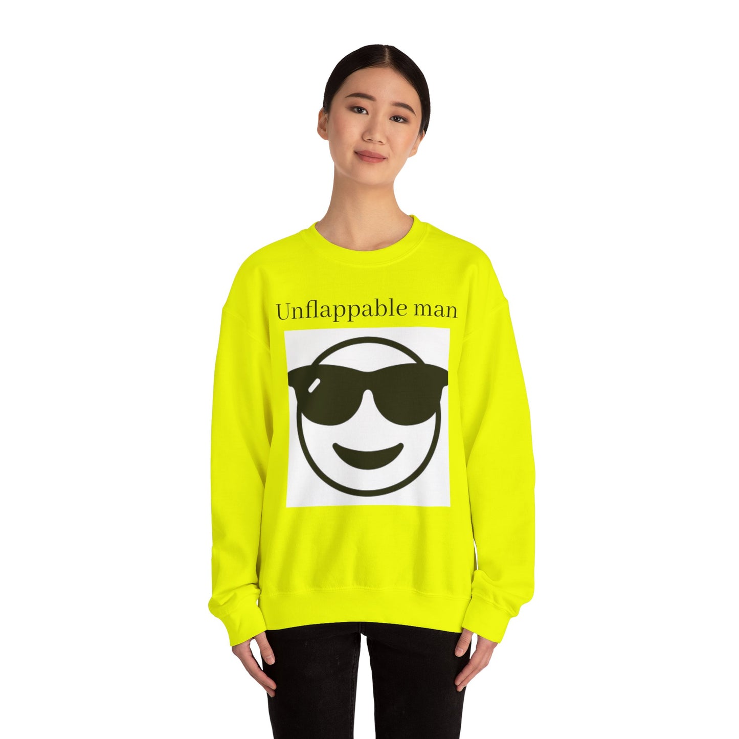 Unflappable Man Crewneck Sweatshirt - Cool & Comfortable Apparel