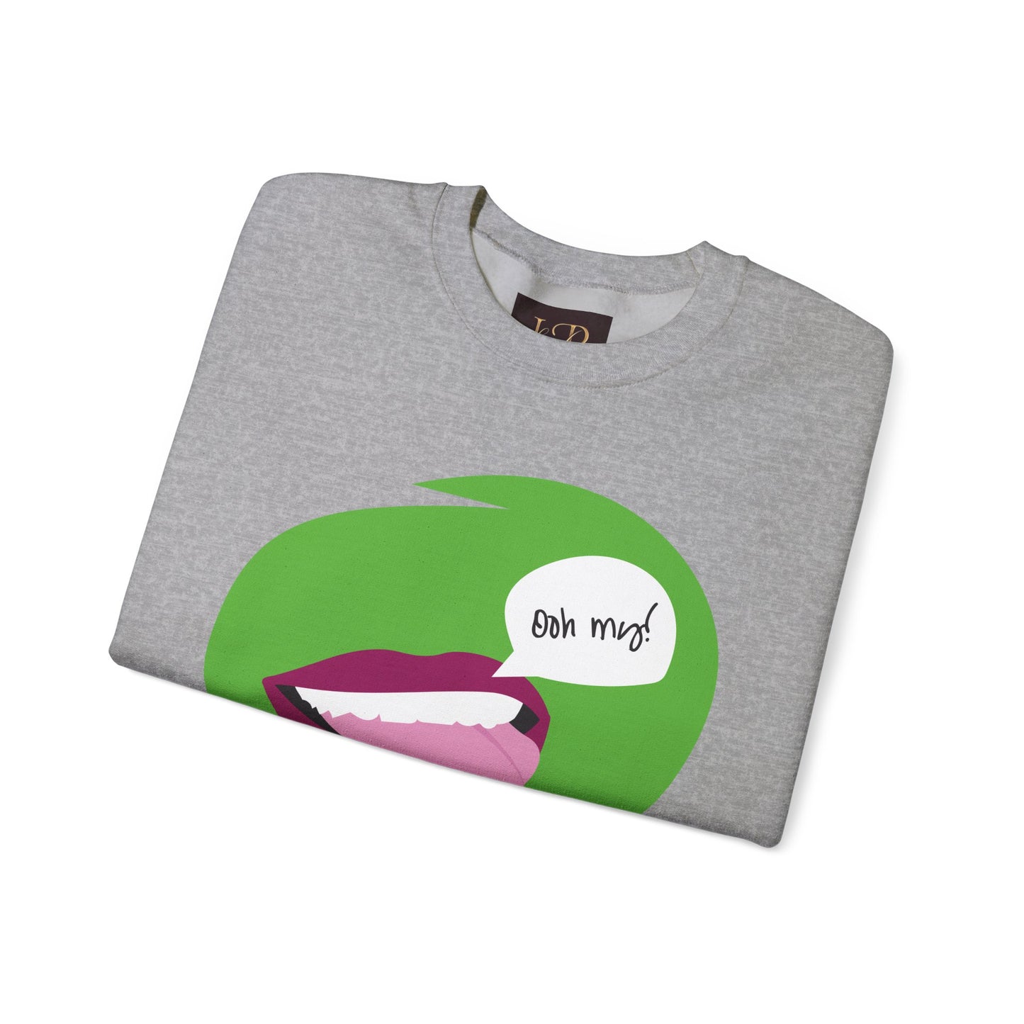 Playful 'Oh My!' Graphic Unisex Crewneck Sweatshirt