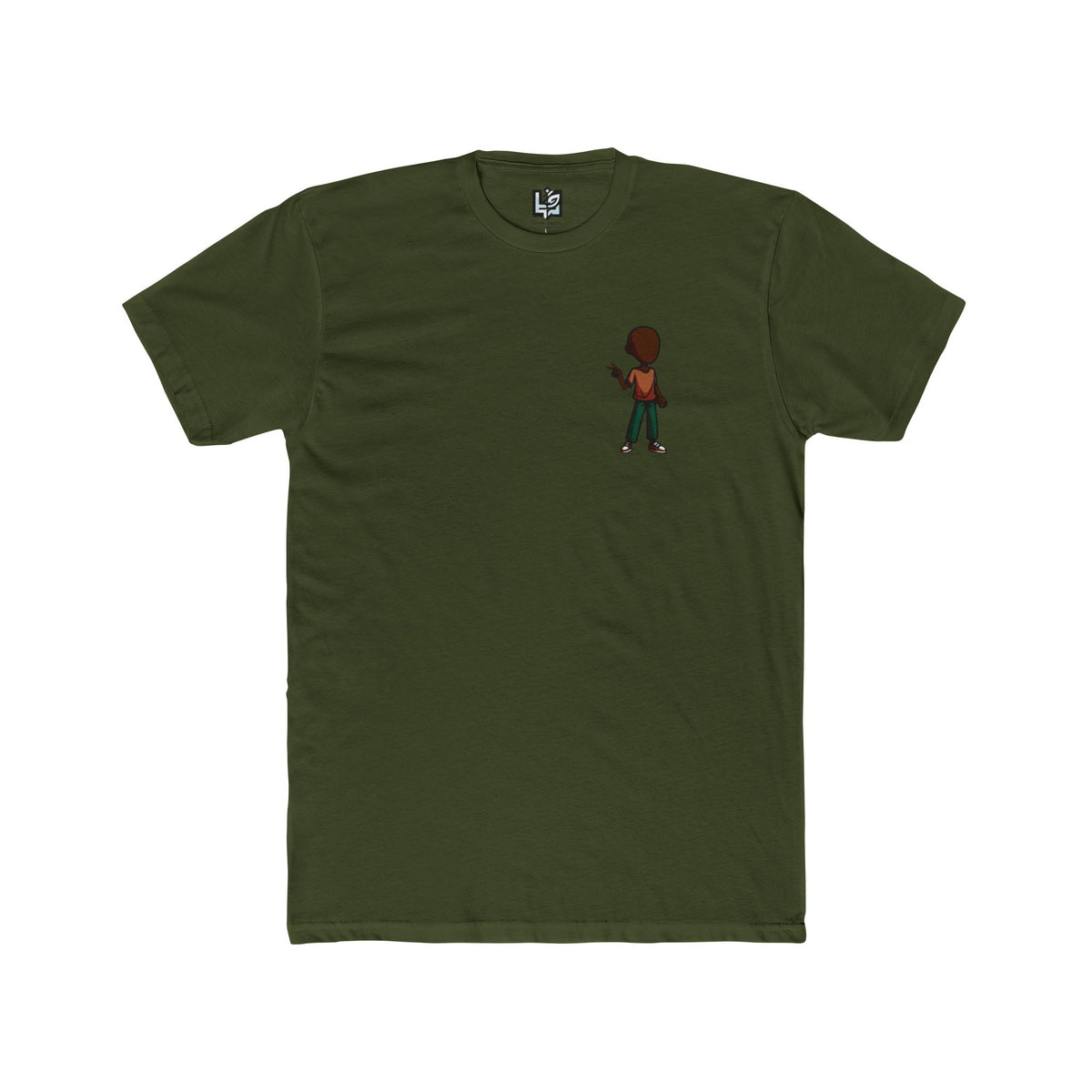 Minimalist Basketball Player Graphic Tee — Small Center Chest Design