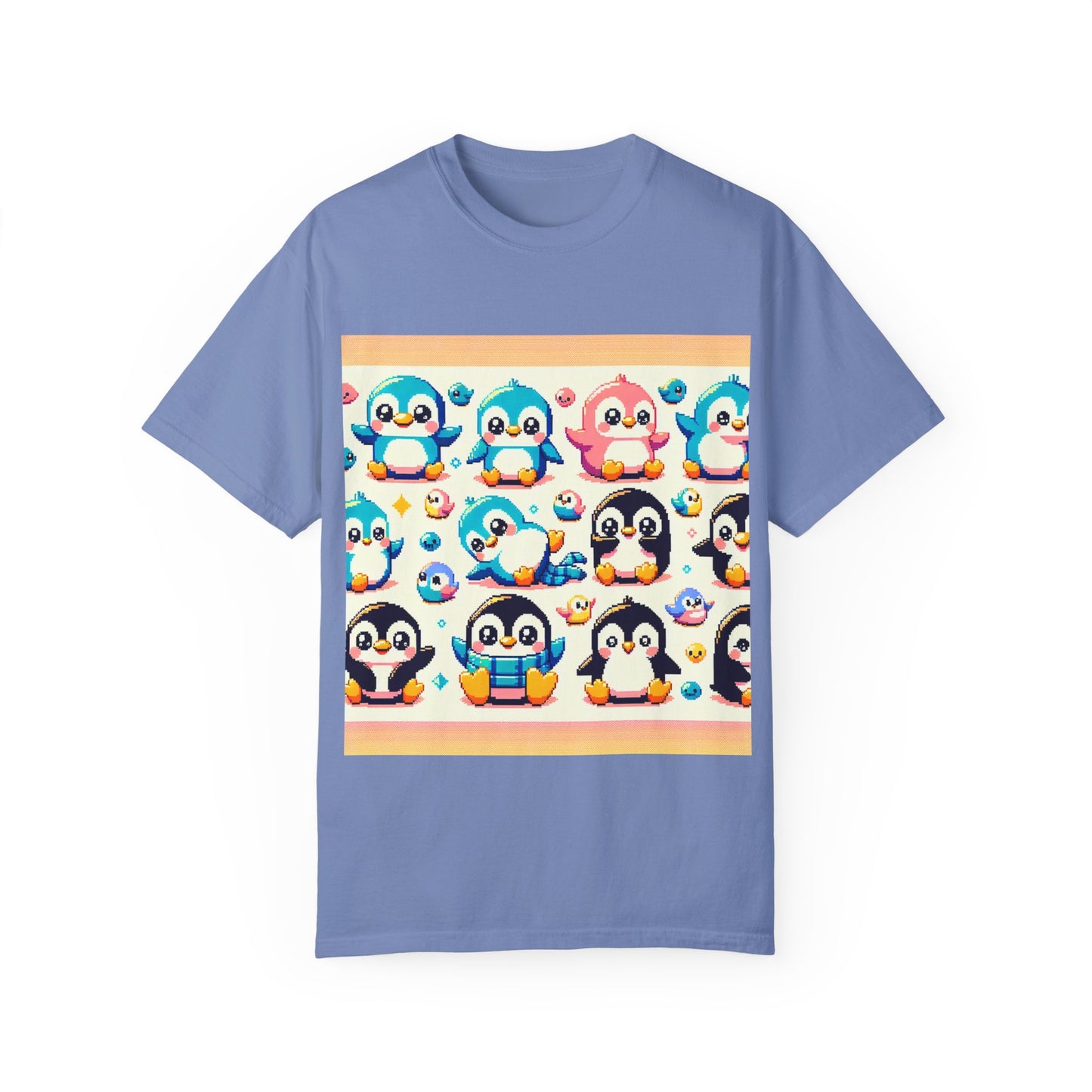 Cute Penguin Graphic Unisex T-shirt - Fun & Colorful Summer Tee