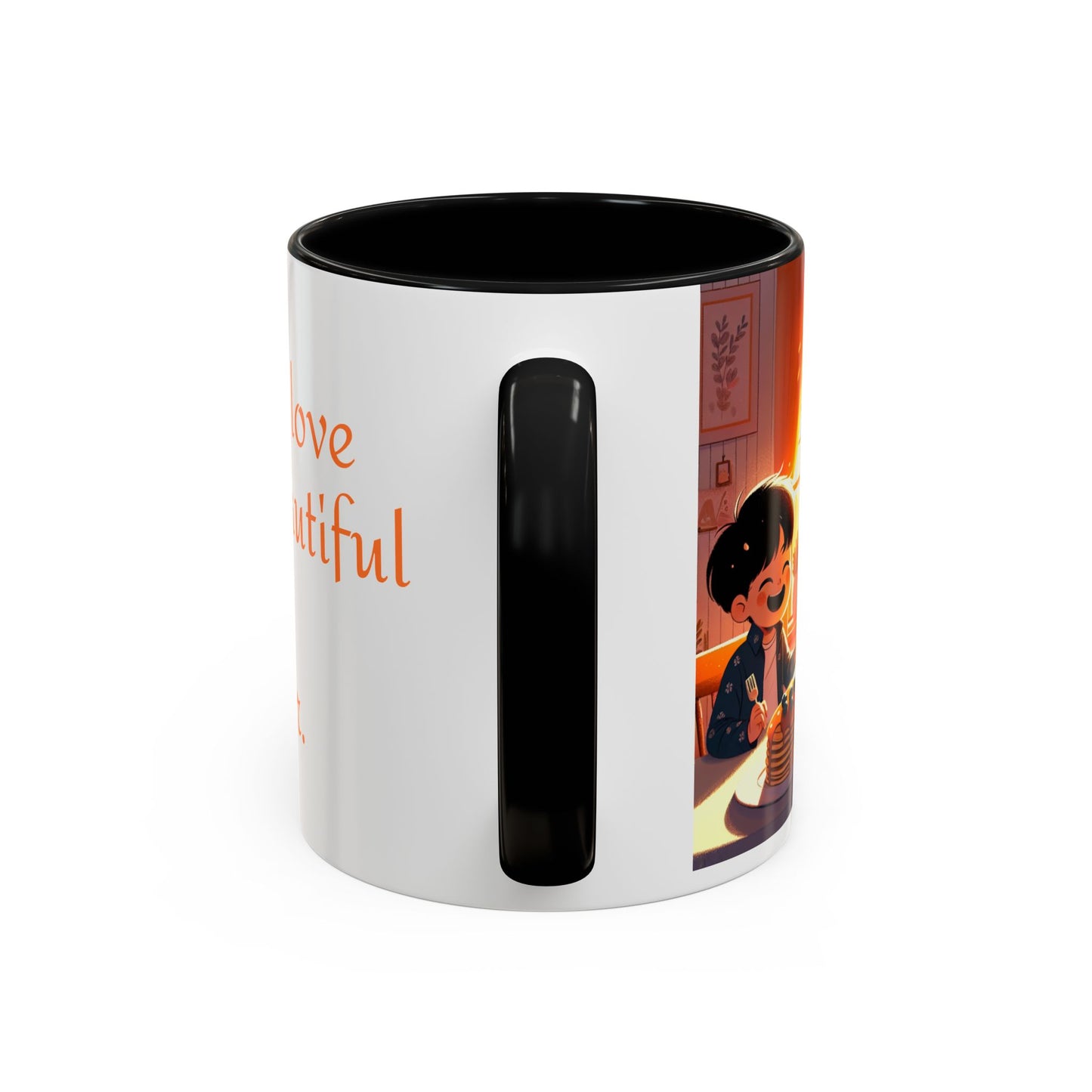 Happy Mother's Day Accent Coffee Mug - Beautiful Love Quote