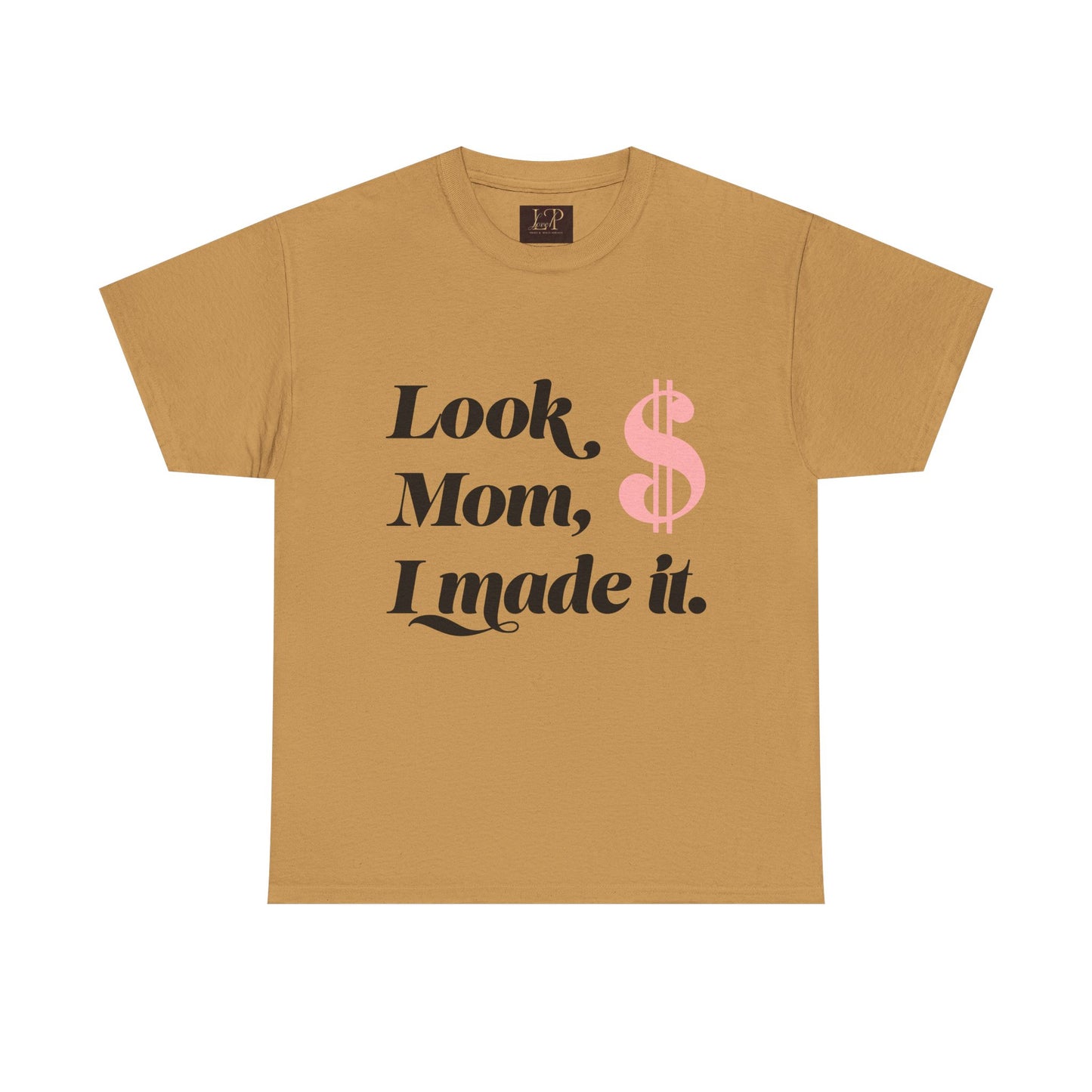 Look Mom, I Made It! Unisex Heavy Cotton Tee - Fun and Motivational Graphic T-Shirt for Celebrations