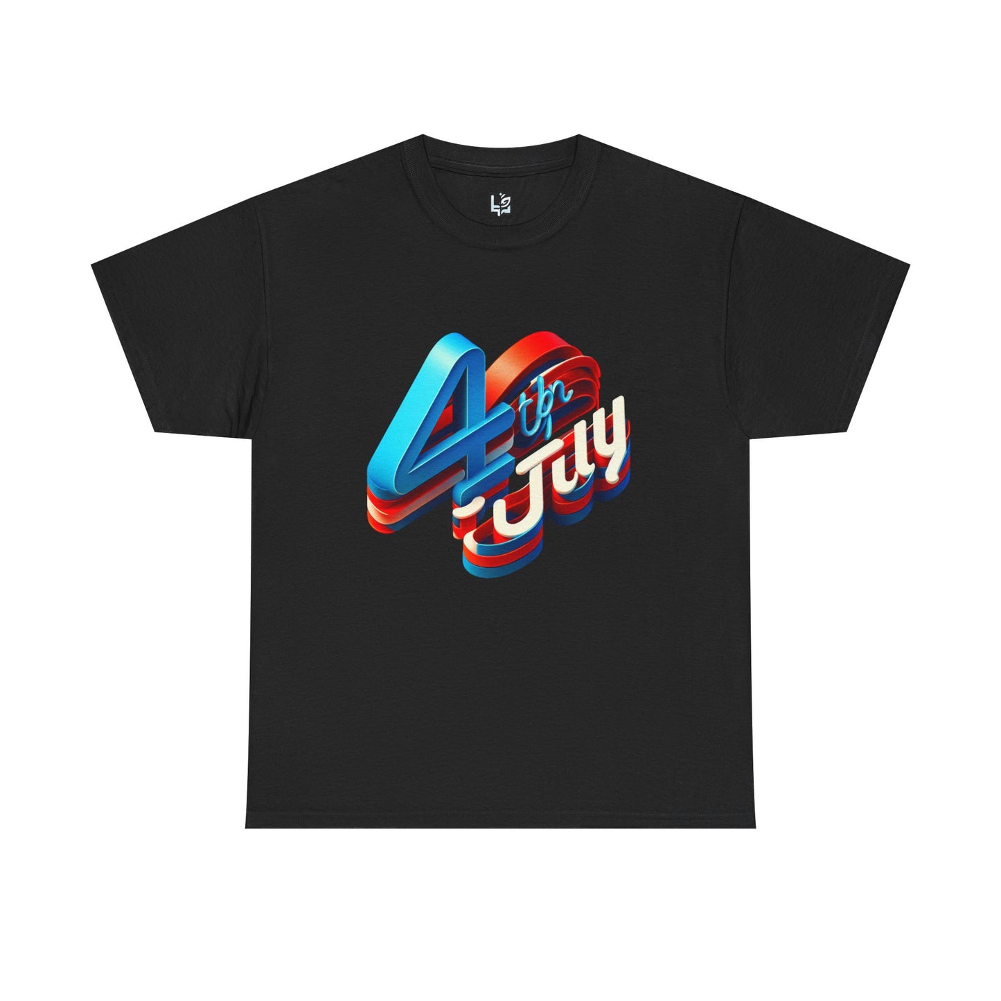 4th of July Unisex Heavy Cotton Tee, Patriotic Shirt, Independence Day Apparel, Summer Event T-Shirt, Casual Graphic Tee