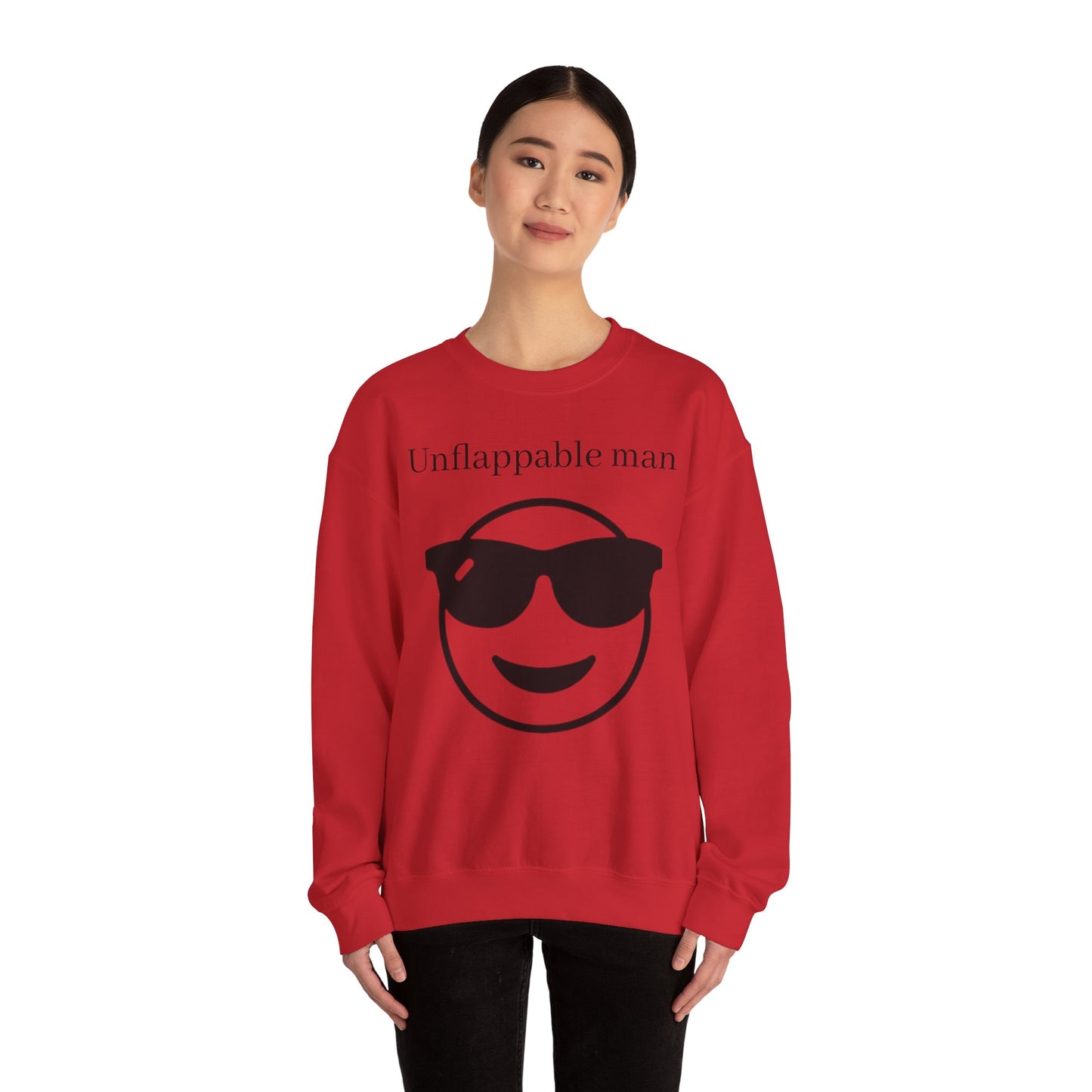 Unflappable Man Crewneck Sweatshirt - Cool & Comfortable Apparel