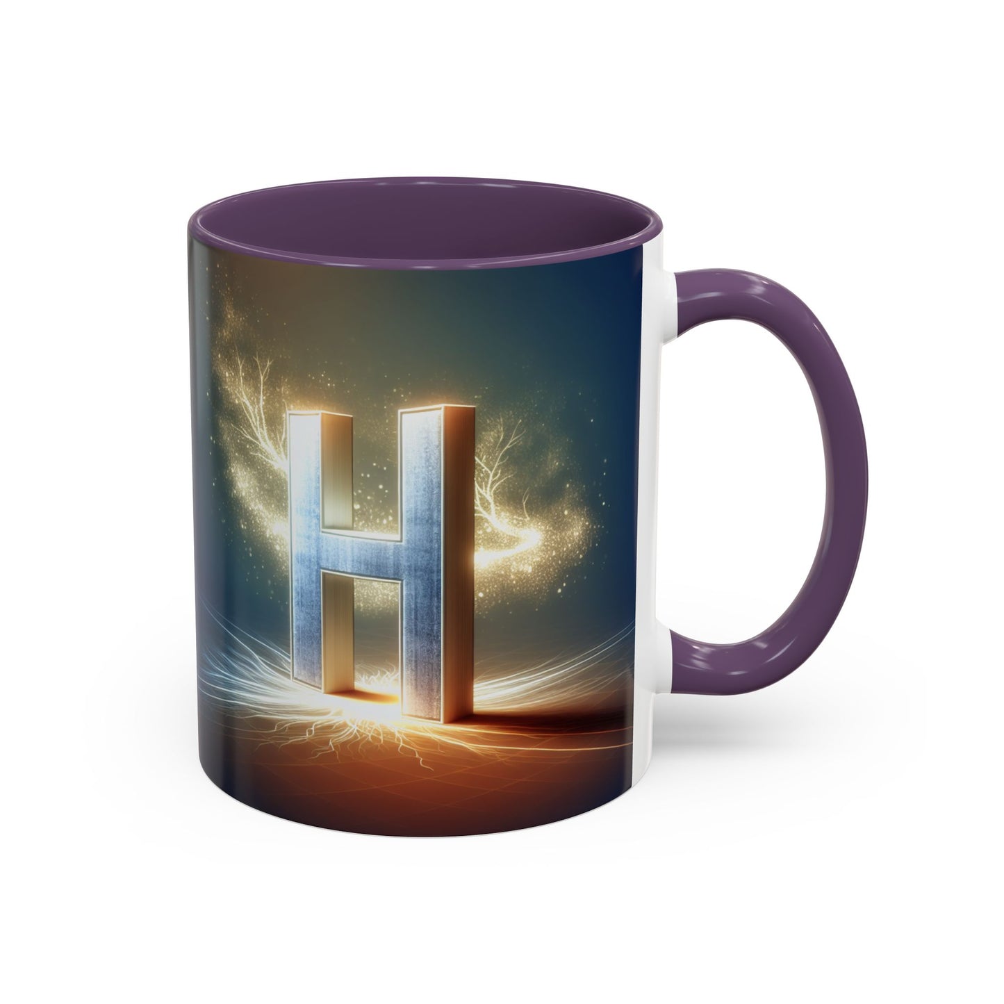 Stunning Accent Coffee Mug with Abstract Letter Design