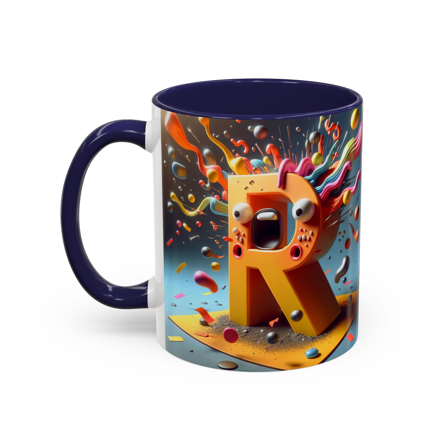 Colorful Artistic Accent Coffee Mug - 11oz & 15oz - Perfect for Creative Souls & Gift Giving