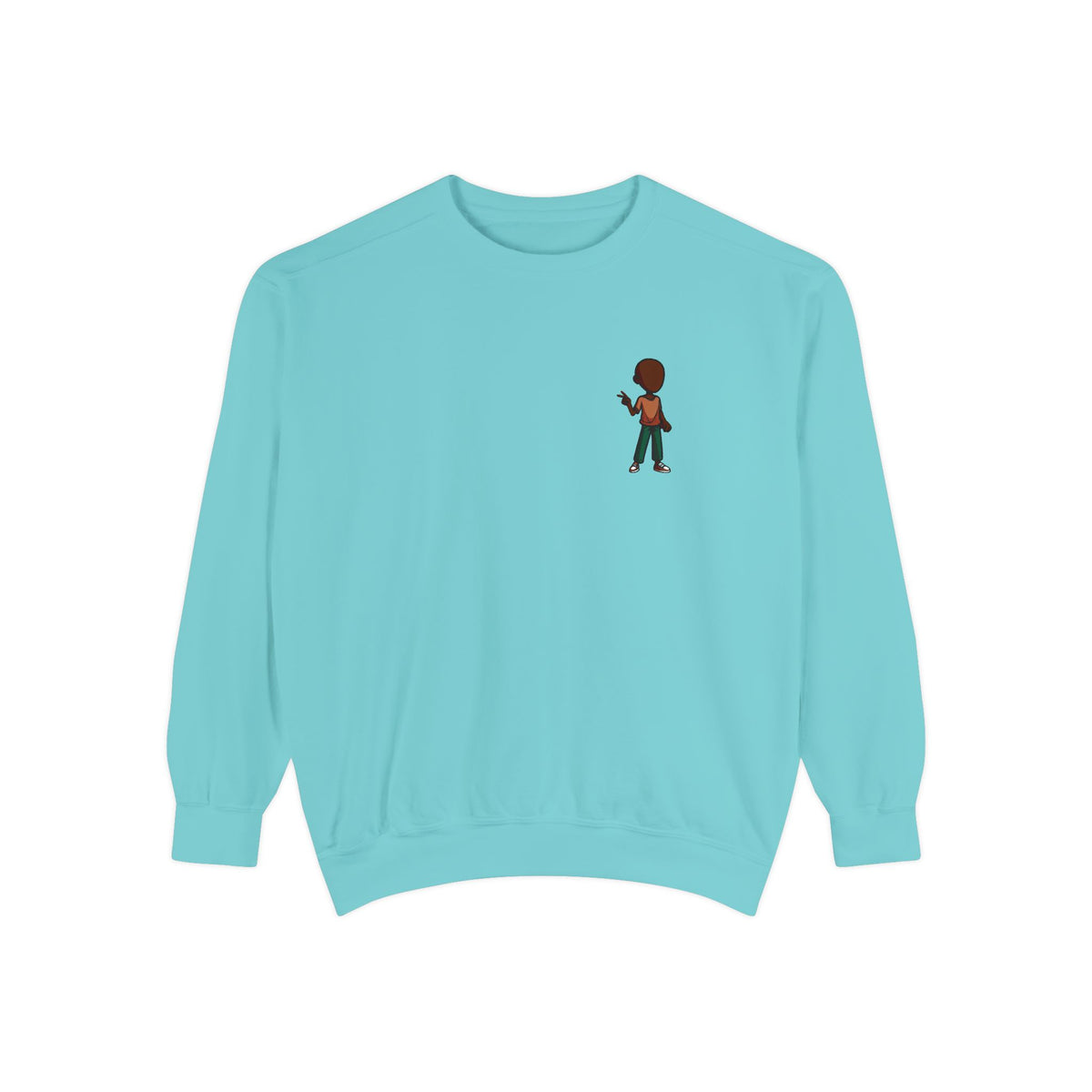 Retro Pixel Boy Graphic Sweatshirt