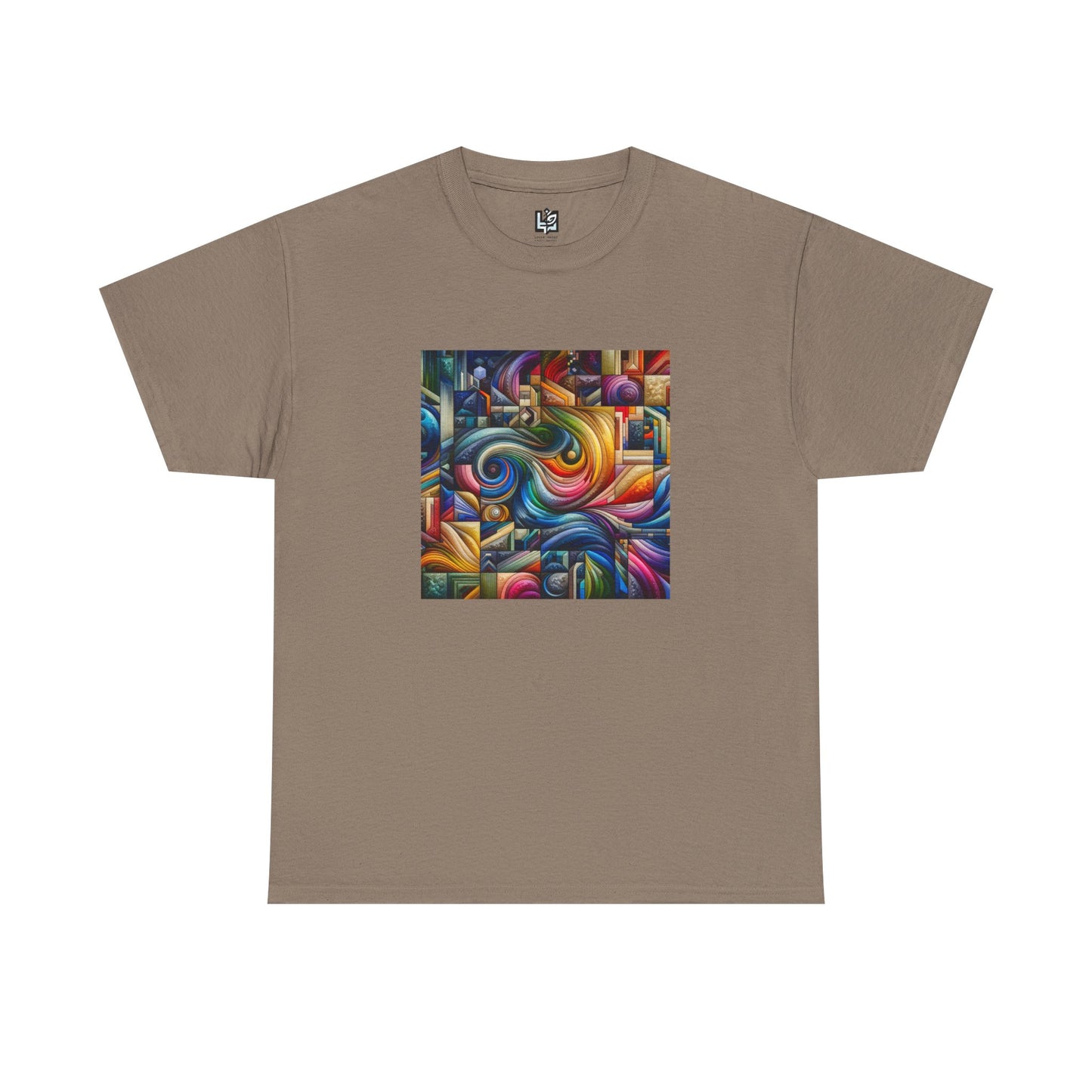 Vibrant Abstract Art Unisex Heavy Cotton Tee
