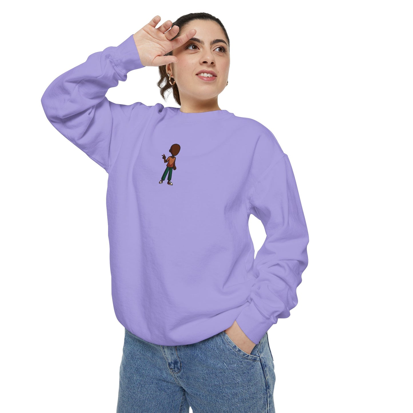 Sweatshirt — Little Guitarist Illustration Crewneck