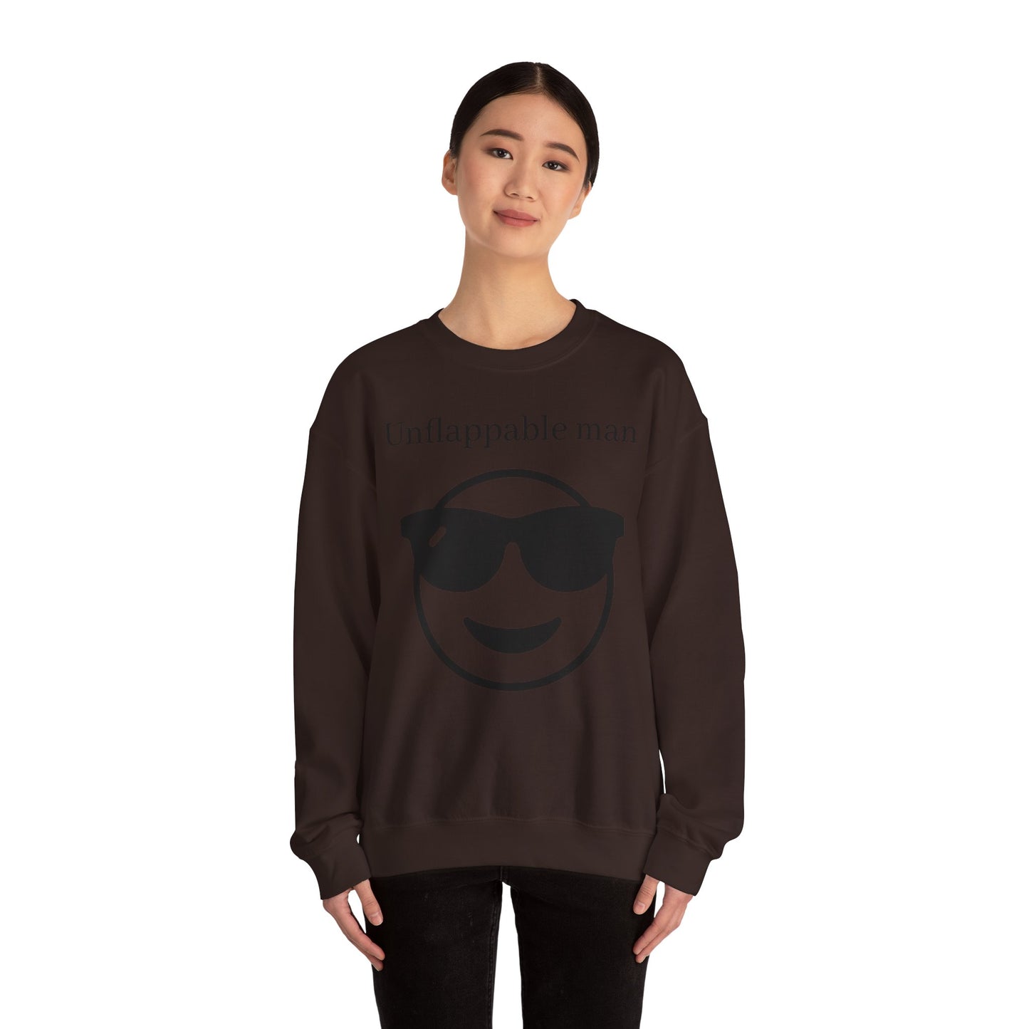 Unflappable Man Crewneck Sweatshirt - Cool & Comfortable Apparel