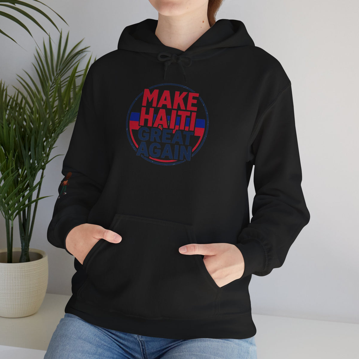 Hoodie - "Make Haiti Great Again" Political Solidarity Pullover