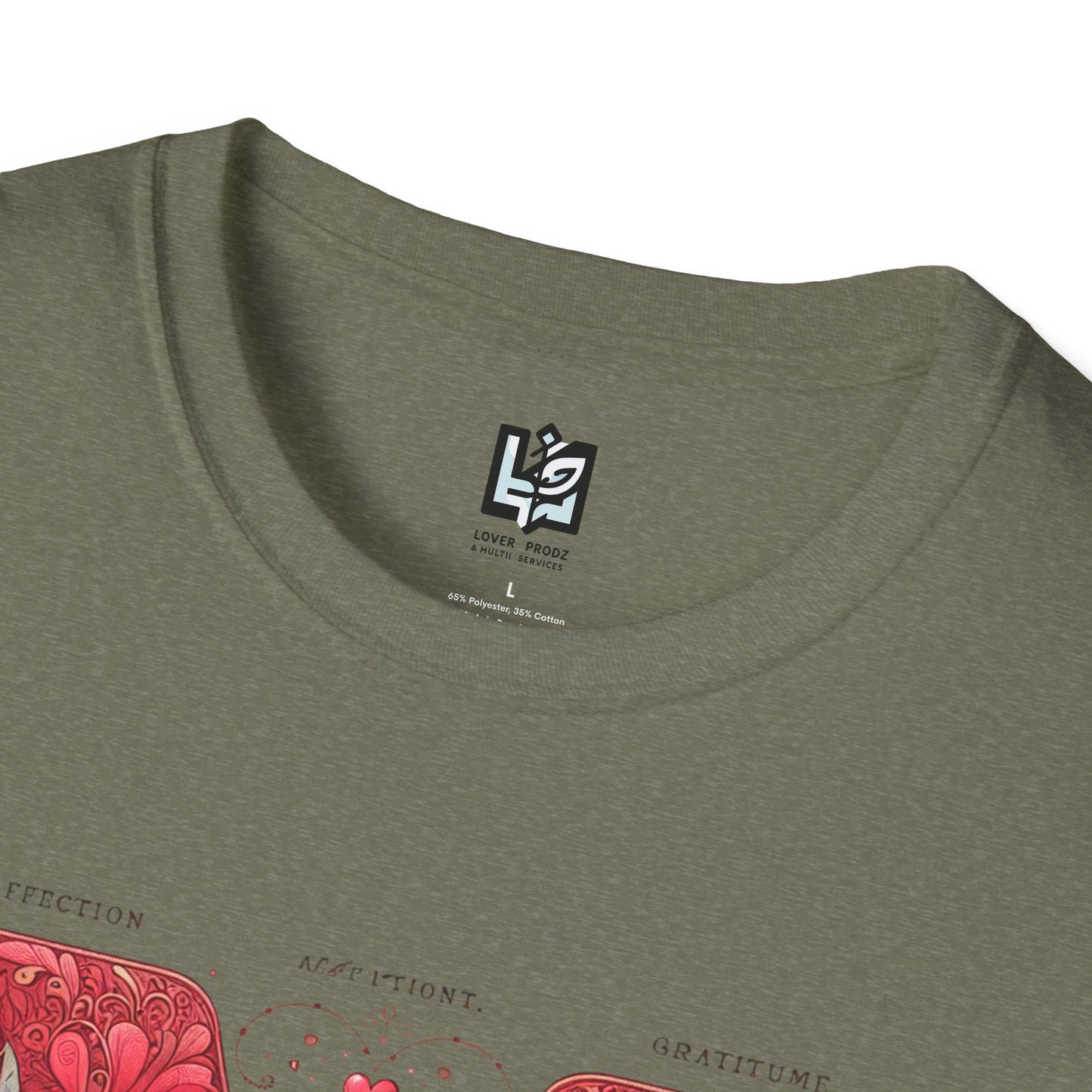 Floral Letter 'M' Unisex Softstyle T-Shirt - Perfect for Celebrations and Self-Expression