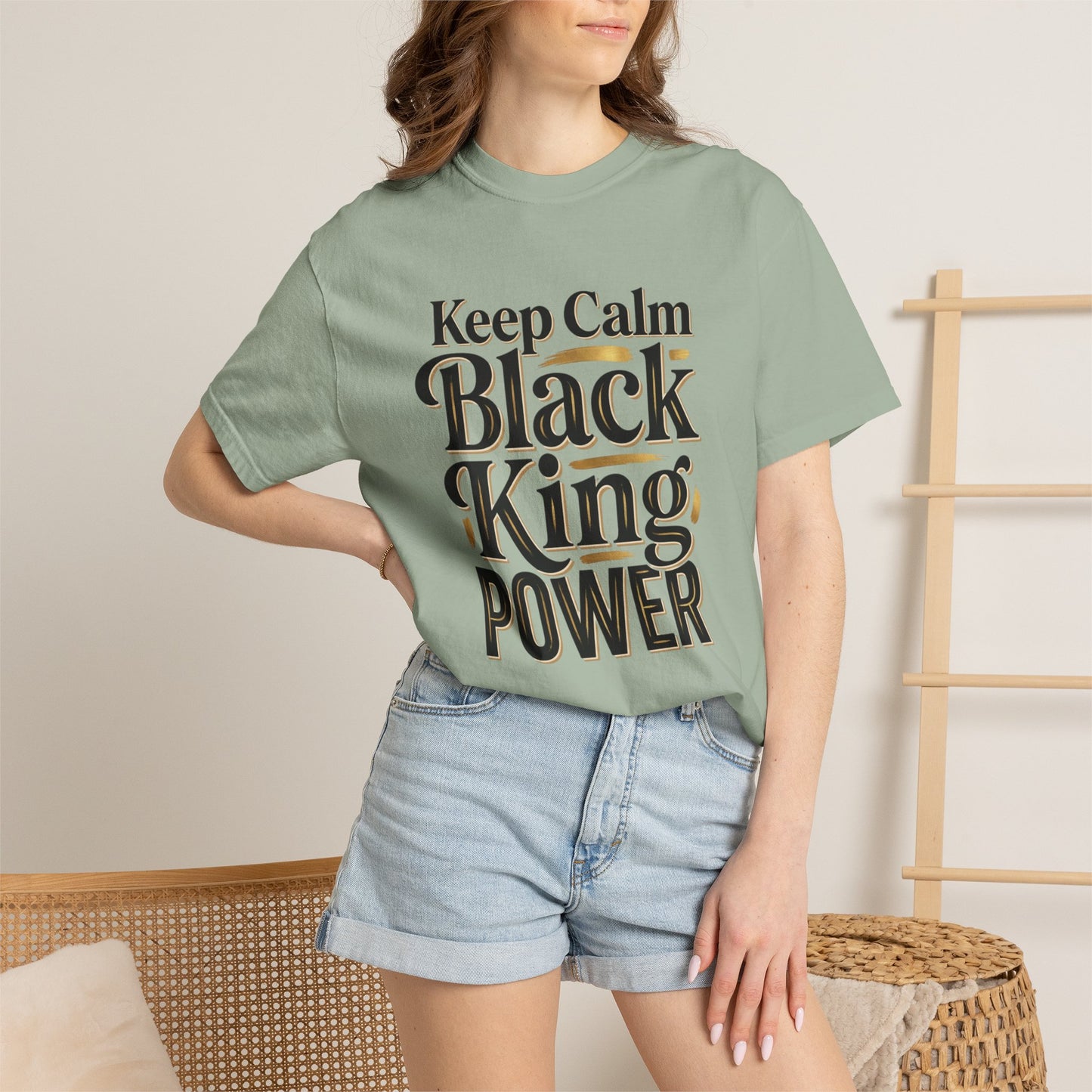 Keep Calm Black King Power T‑Shirt