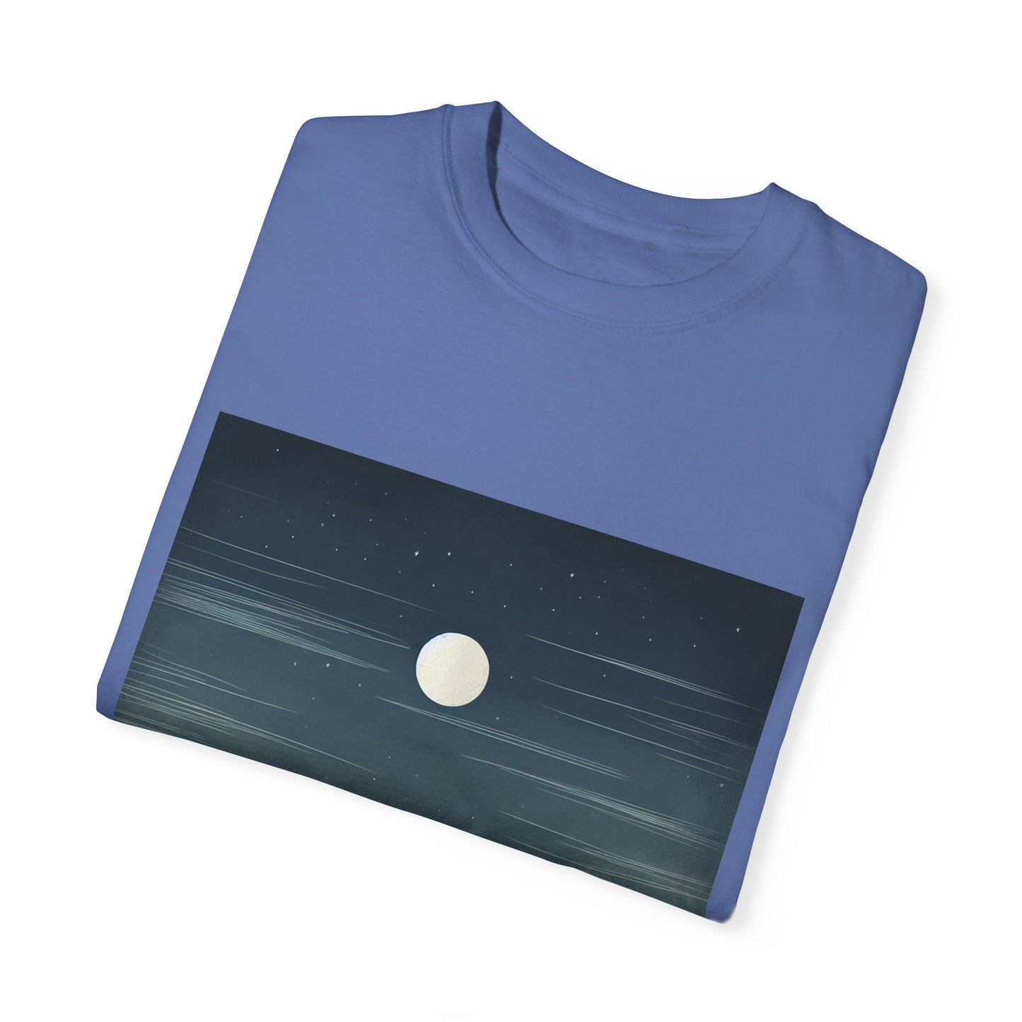 Moonlit Mountains Unisex Garment-Dyed T-shirt | Nature-Inspired Style for Adventurers