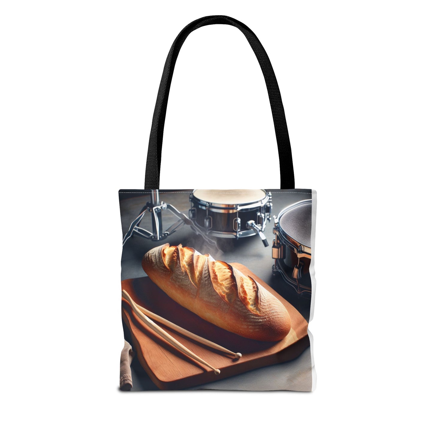 Bread & Drums Tote Bag – Perfect for Food Lovers & Musicians