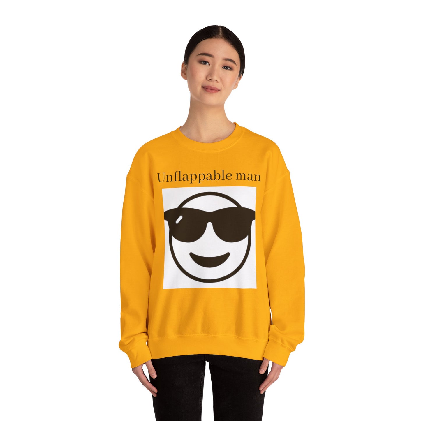 Unflappable Man Crewneck Sweatshirt - Cool & Comfortable Apparel