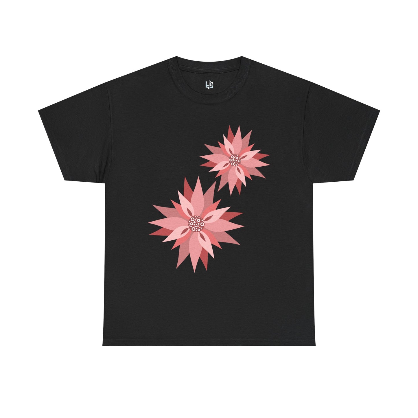 Floral Design Unisex Heavy Cotton Tee - Casual Comfort for Spring Celebrations