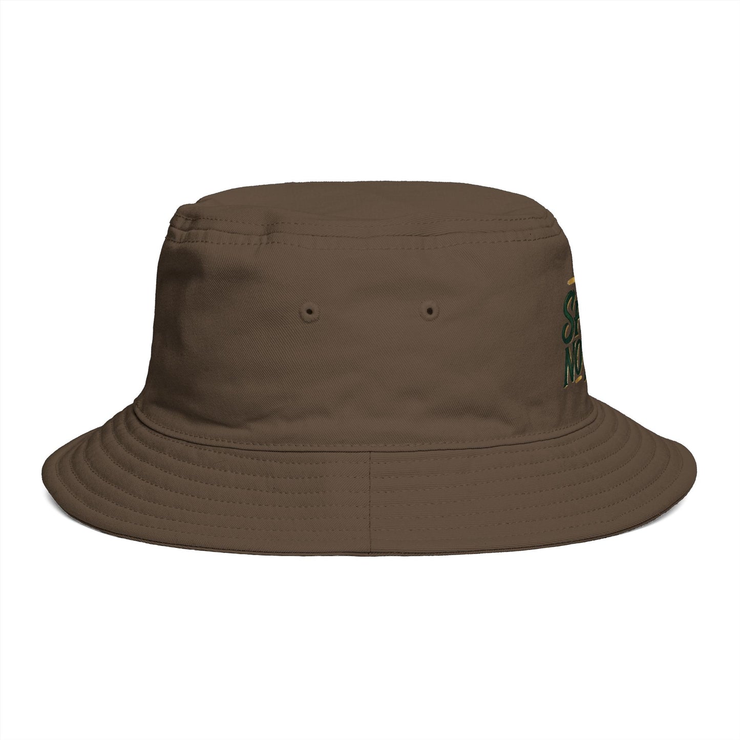 No Shake No Fear Bucket Hat — Retro Motivational Outdoor Bucket Hat