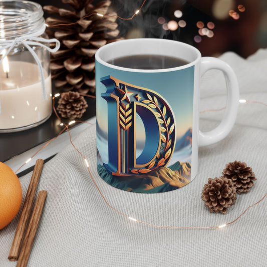 Inspirational Ceramic Mug - Motivational Mountain Design for Coffee Lovers, Ideal Gift for Nature Enthusiasts