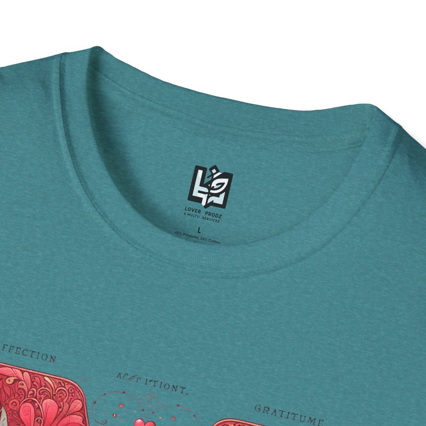Floral Letter 'M' Unisex Softstyle T-Shirt - Perfect for Celebrations and Self-Expression