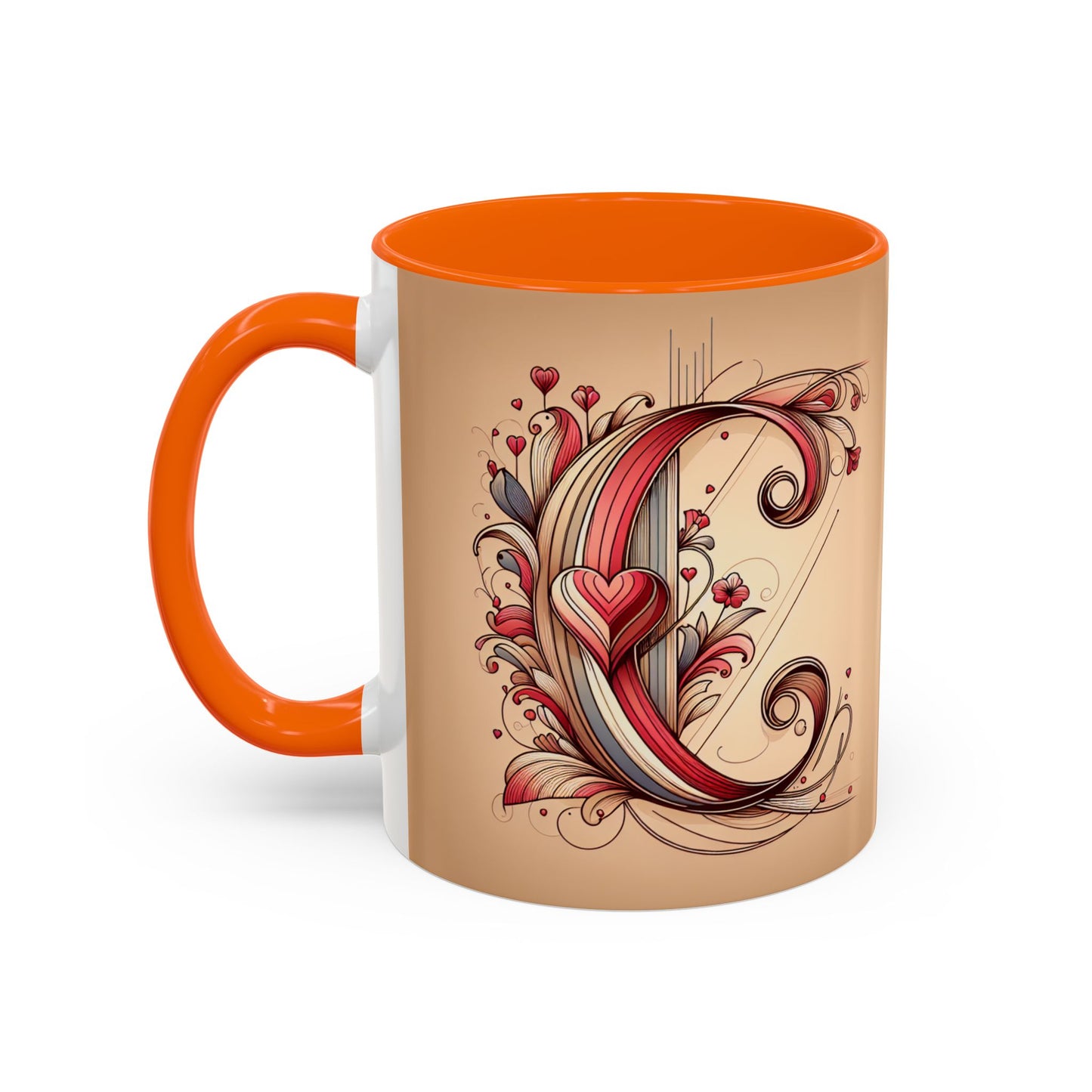 Whimsical Heart Accent Coffee Mug - Perfect for Gifts and Home Decor