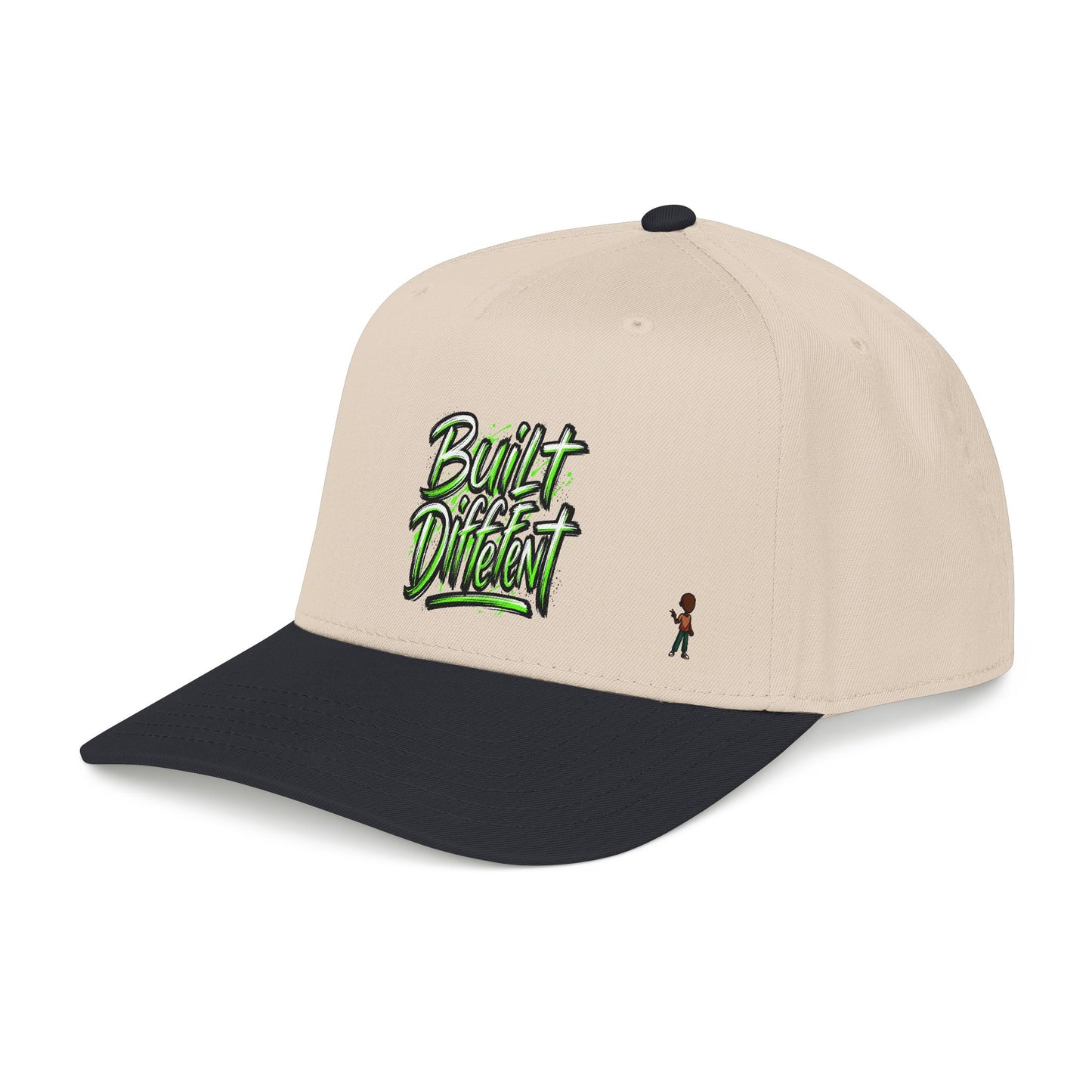Mid Profile Baseball Cap — 'Built Different' Streetwear Hat