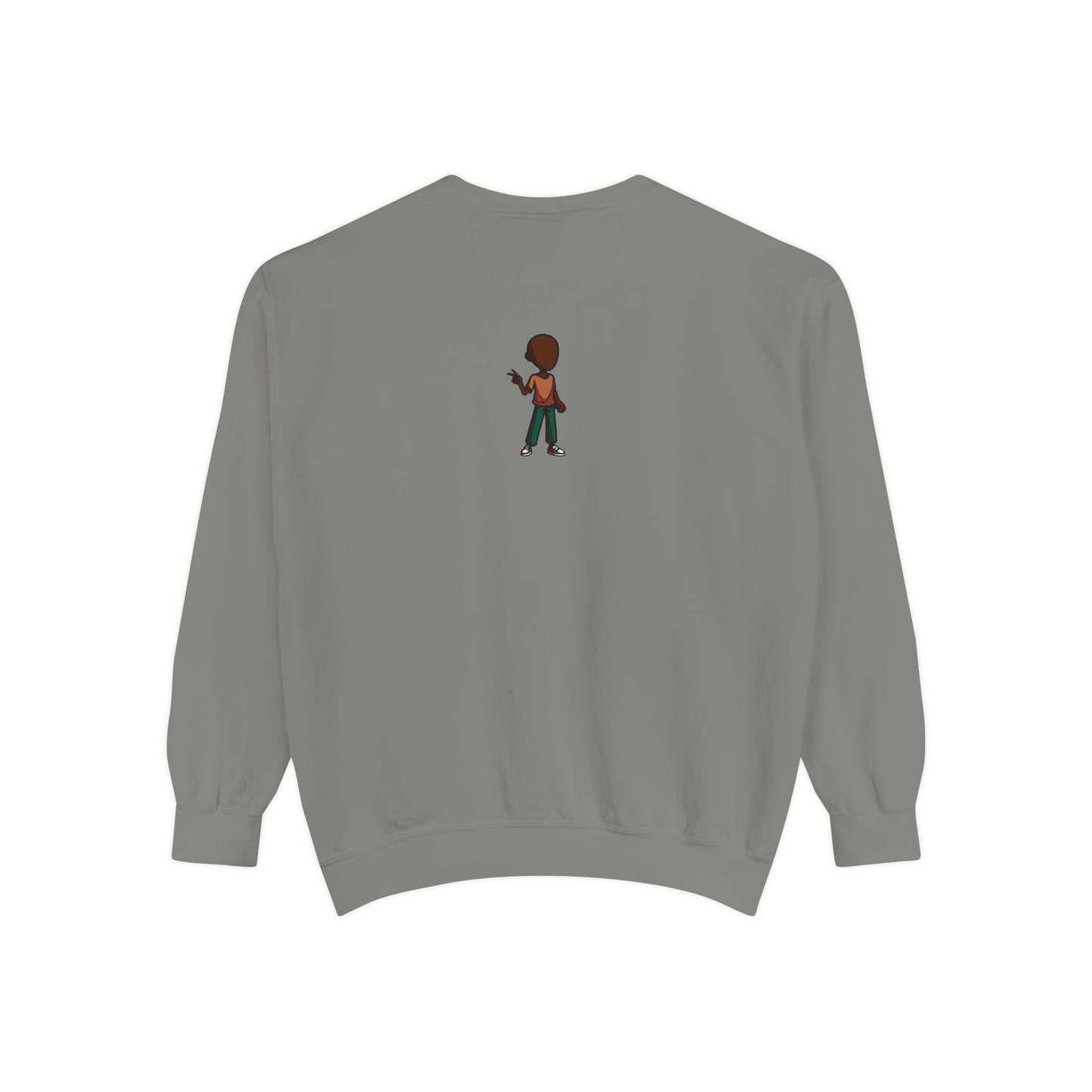 The Unflappable Man Sweatshirt — Retro Badge Graphic Crewneck