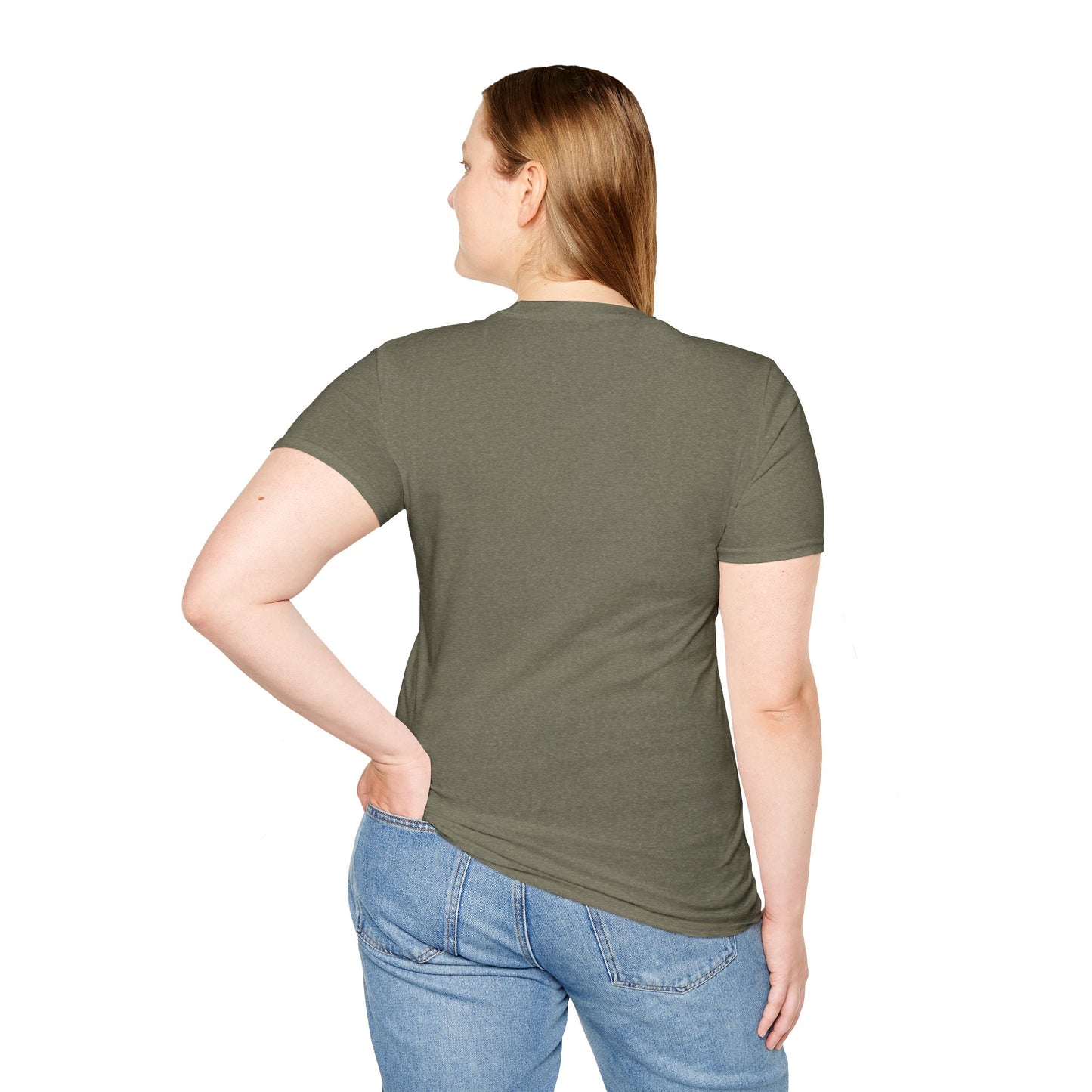 Floral Letter 'M' Unisex Softstyle T-Shirt - Perfect for Celebrations and Self-Expression