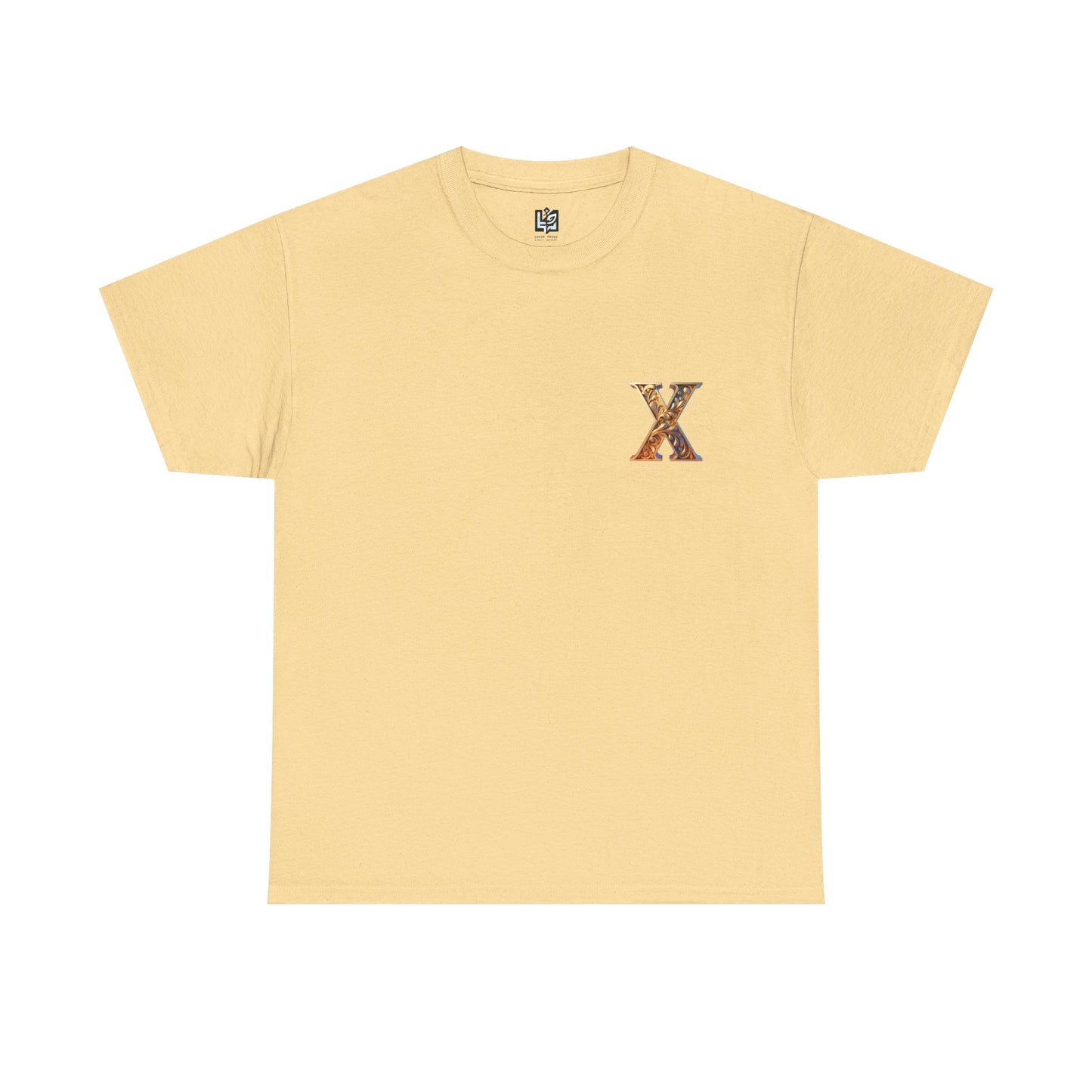 Unisex Heavy Cotton Tee - Stylish 'X' Graphic Shirt for Everyday Wear