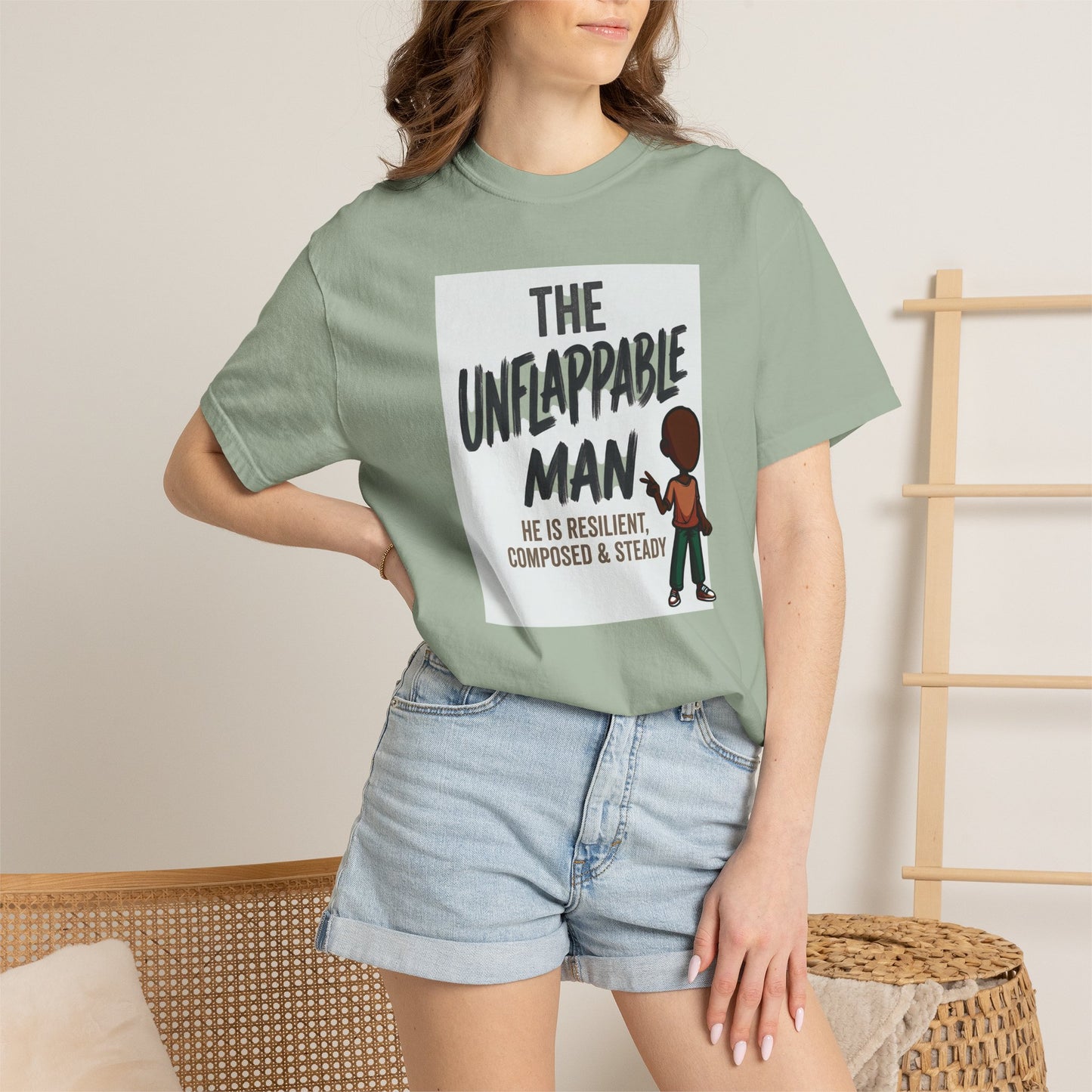 The Unflappable Man T-Shirt — Resilient & Composed Graphic Tee