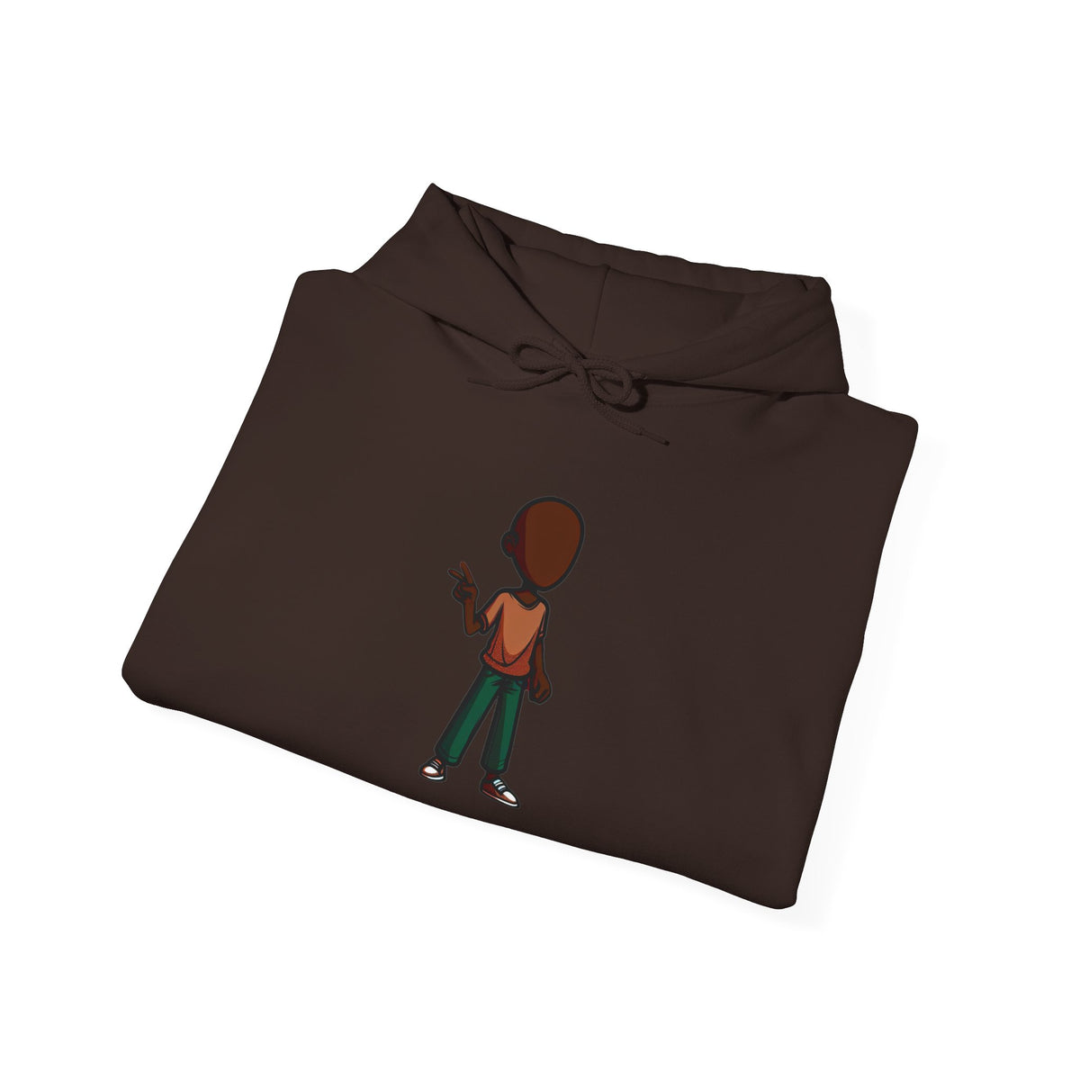 Make Haiti The Pearl of the Antilles Again Hoodie — Cartoon Figure Back Print