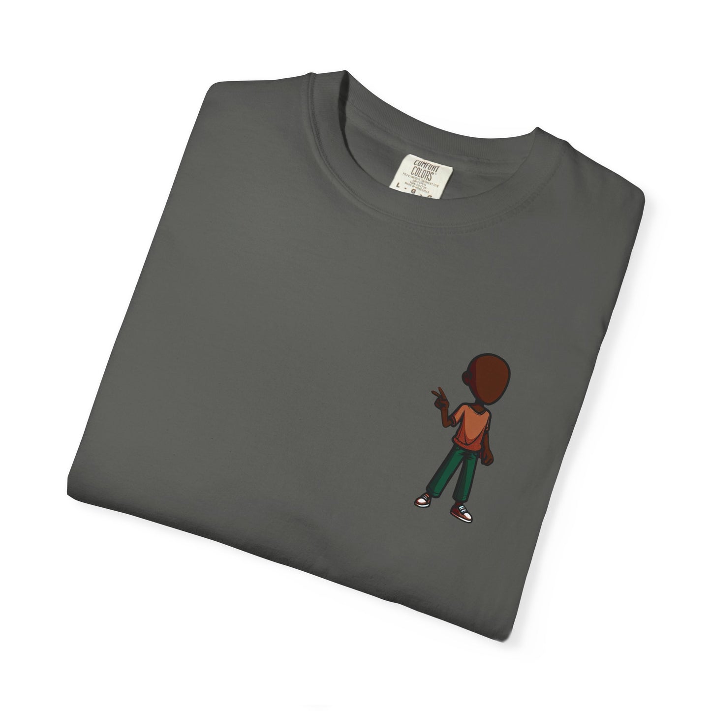 Minimalist Little Boy Graphic T-Shirt — Small Chest Illustration, Casual Kids/Youth Tee