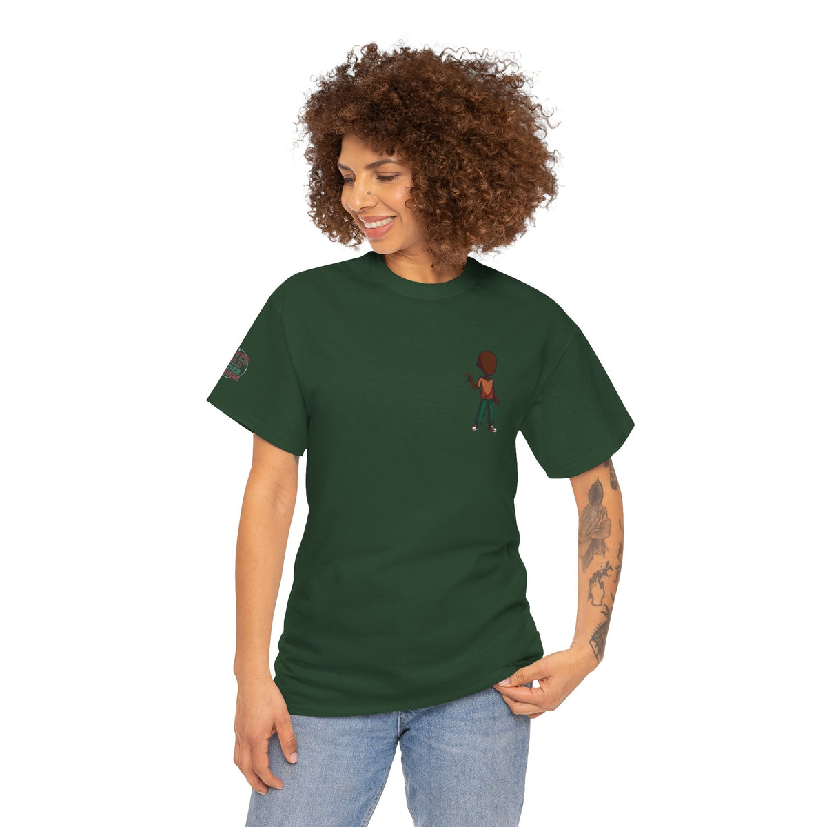 Mini Guitarist Tee — Cute Retro Kid Playing Guitar Graphic T-Shirt