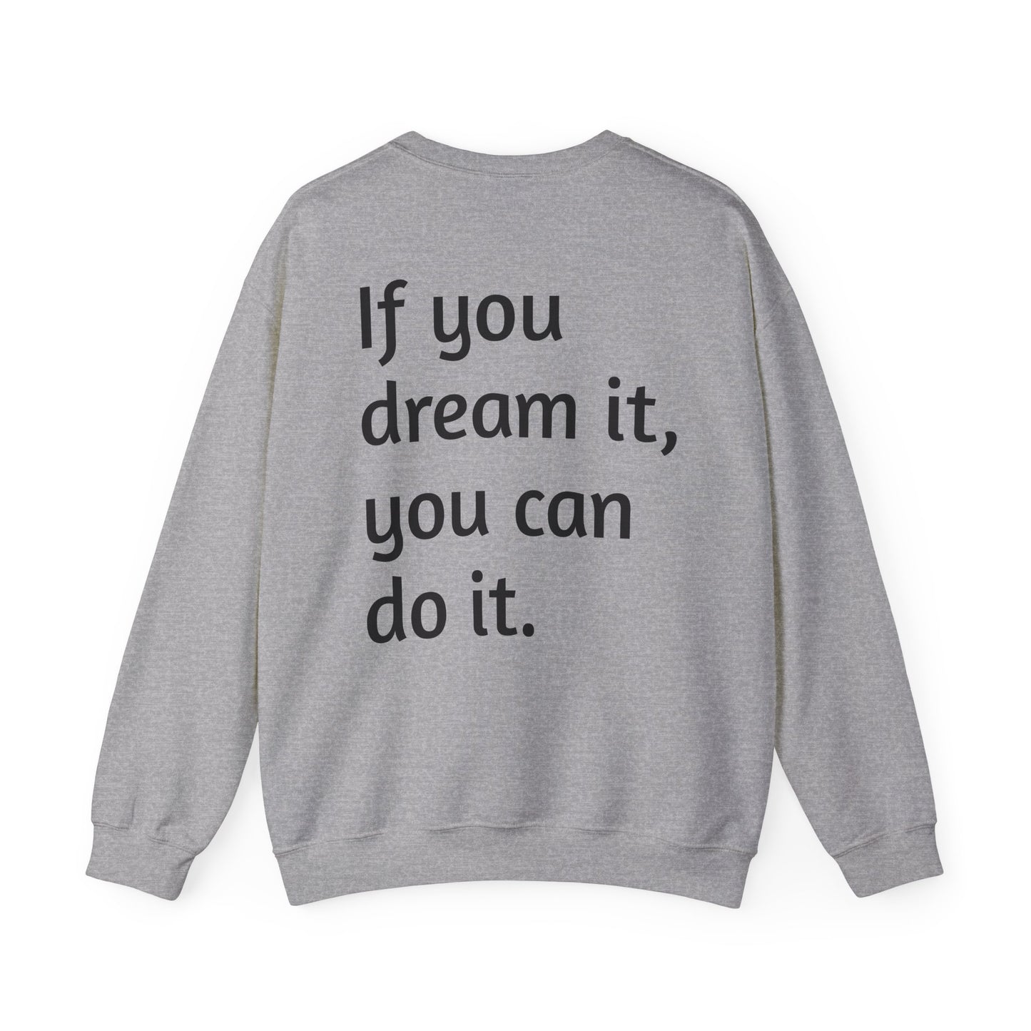 Geometric Wolf Crewneck Sweatshirt - Inspirational Quote Apparel