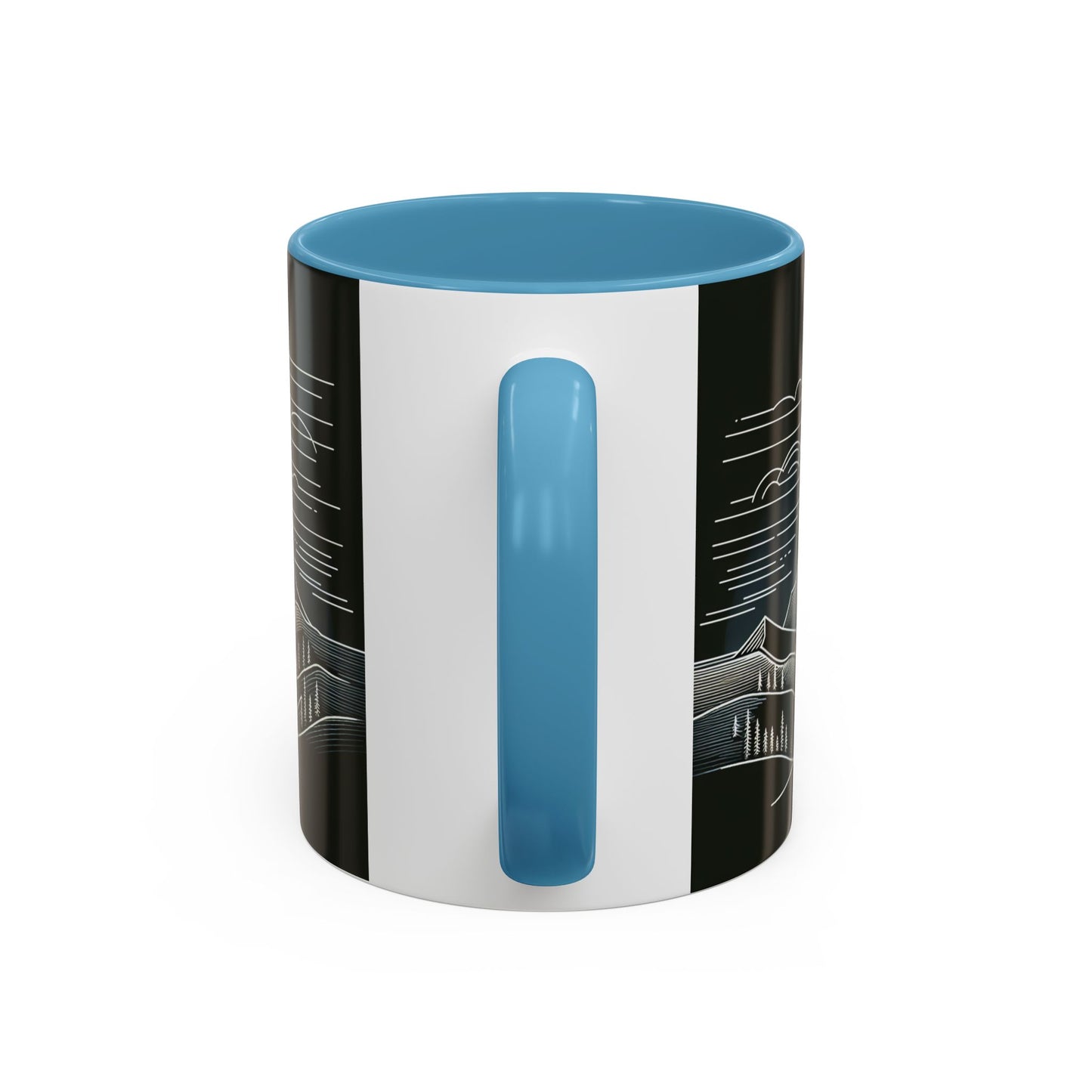 Mountain Landscape Accent Coffee Mug - Nature Inspired 11 & 15oz