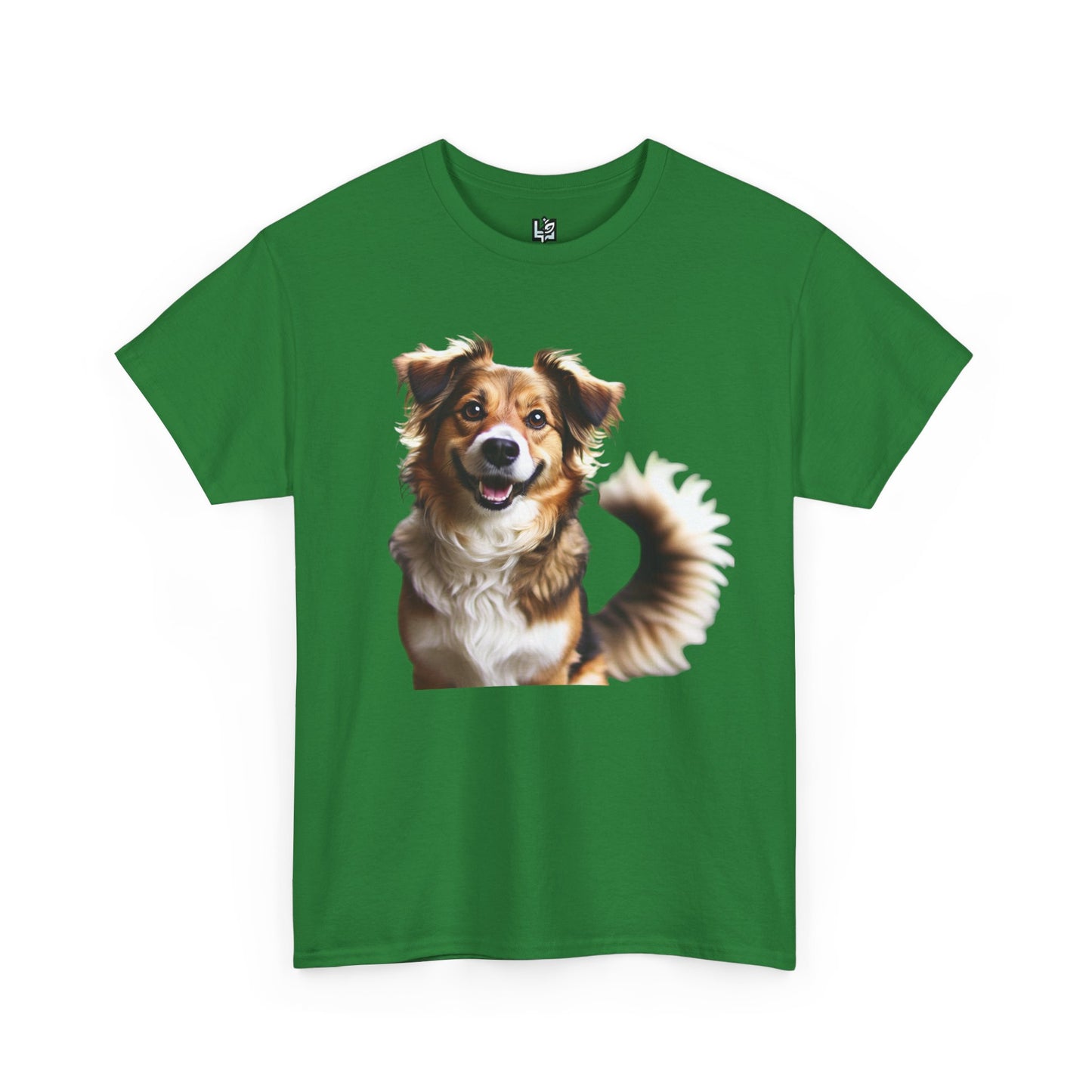 Happy Dog Unisex Heavy Cotton Tee - Perfect Gift for Pet Lovers