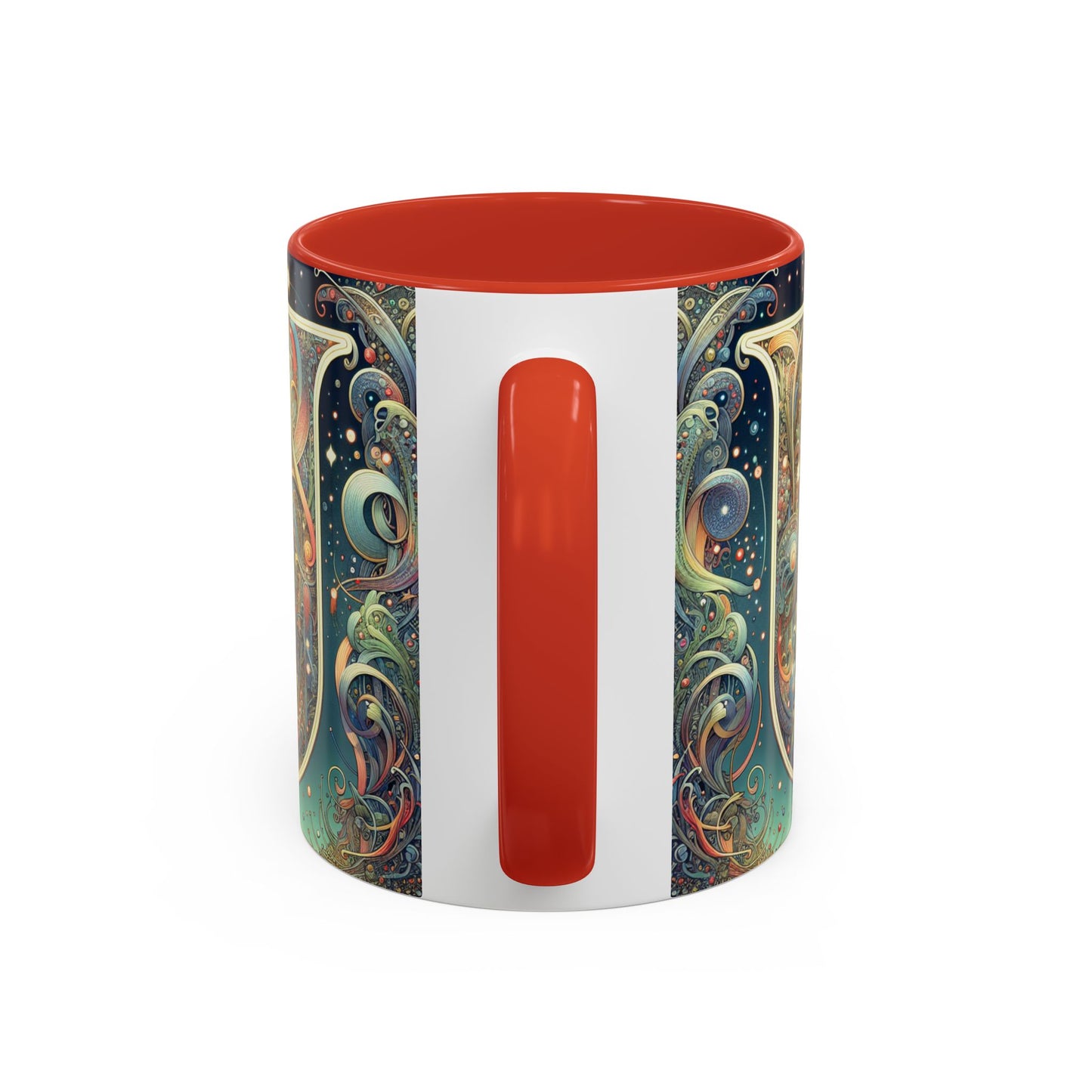 Cosmic Art Accent Coffee Mug - Unique Colorful Design for Coffee Lovers