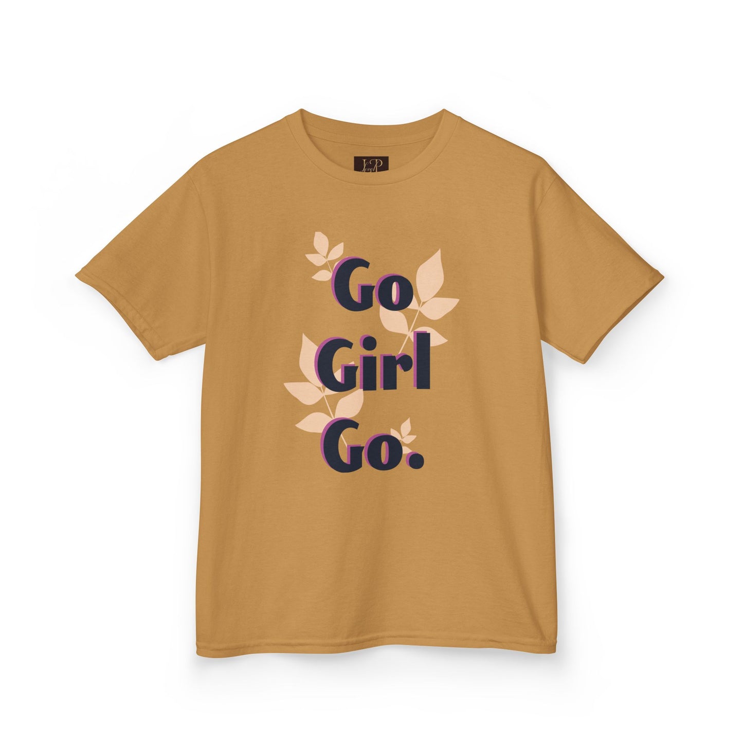 Go Girl Go Kids Heavy Cotton Tee - Motivational T-Shirt for Girls