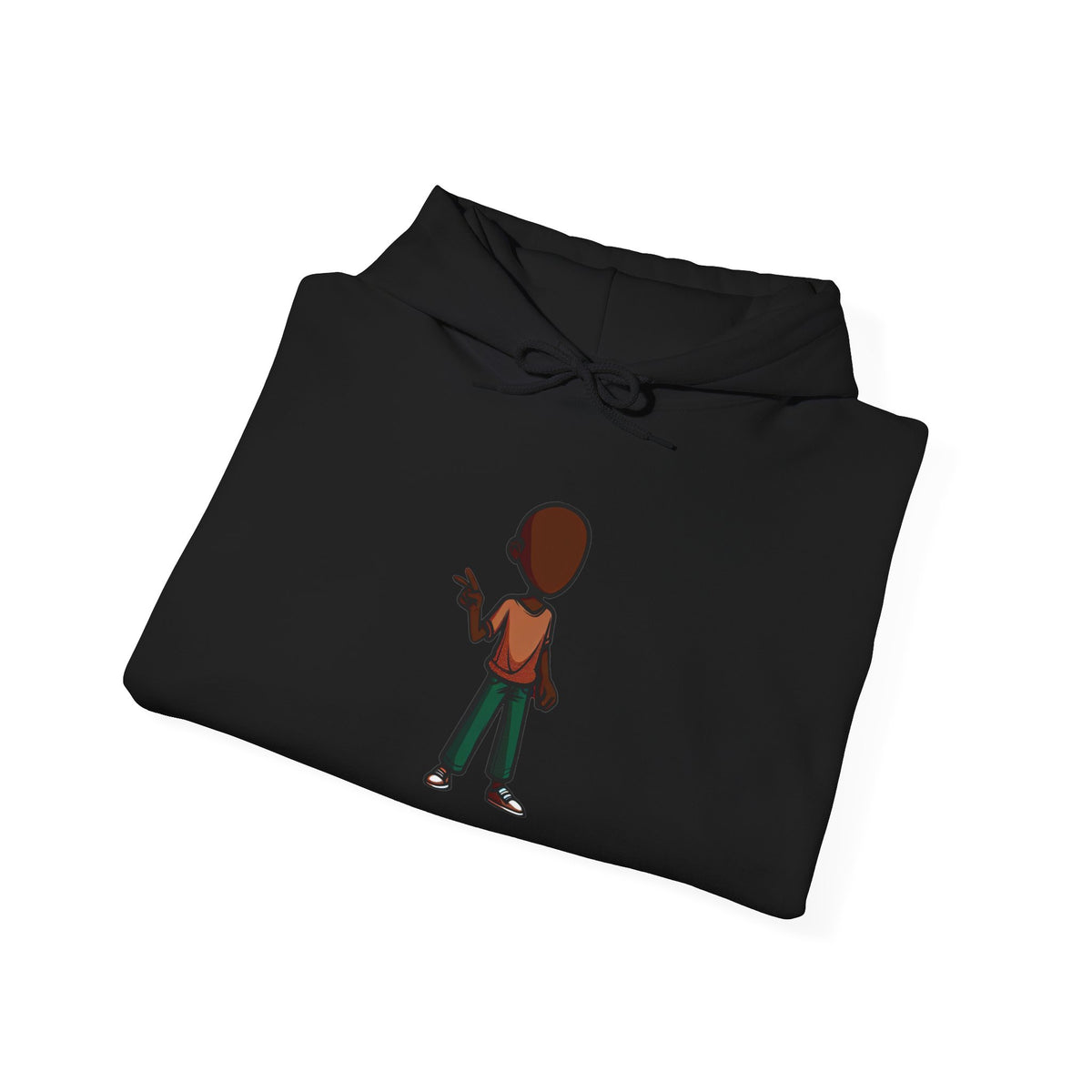 Make Haiti The Pearl of the Antilles Again Hoodie — Cartoon Figure Back Print