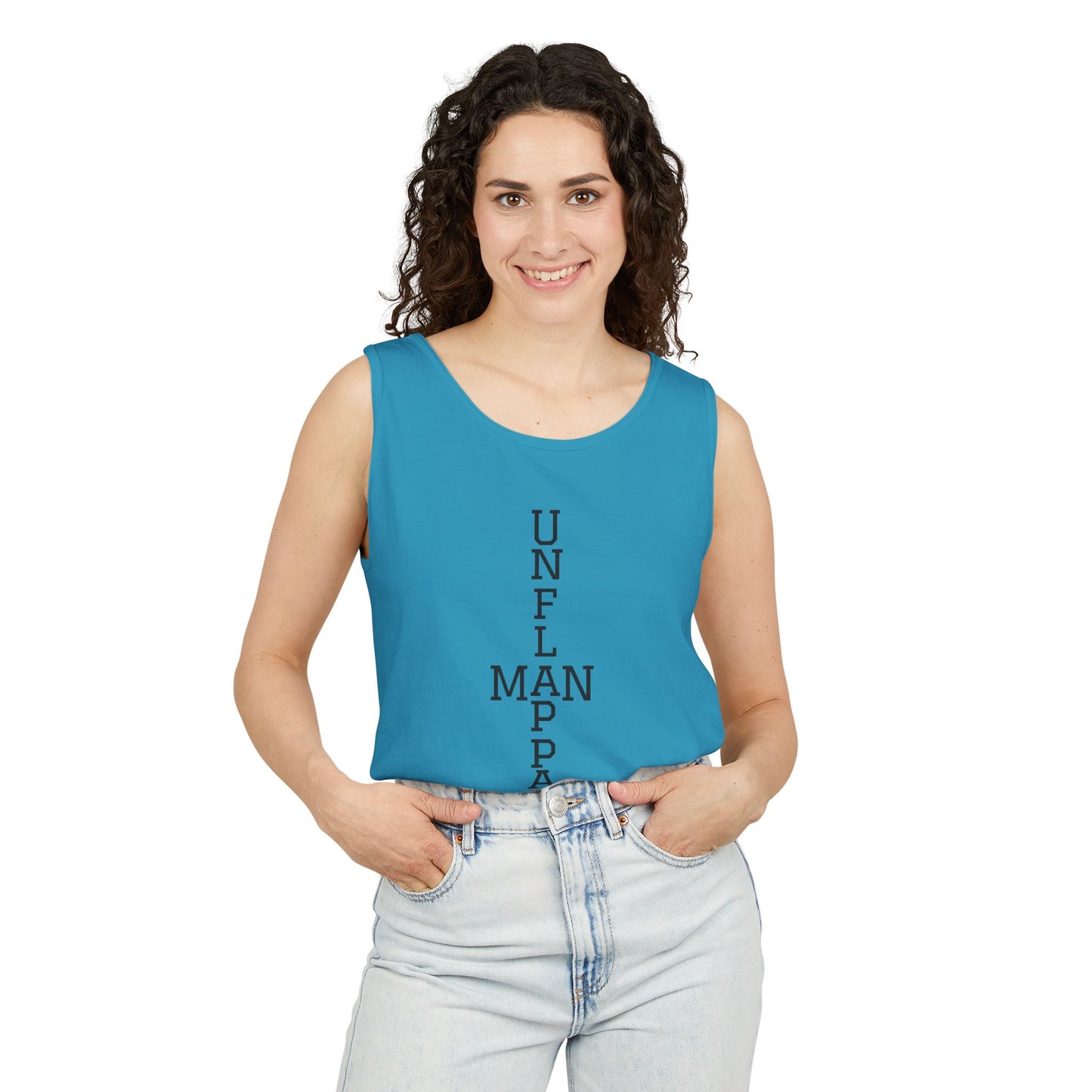 Unisex Inspirational Tank Top - Unflappable, Summer Apparel, Vacation Wear, Casual Gift, Fitness Gear