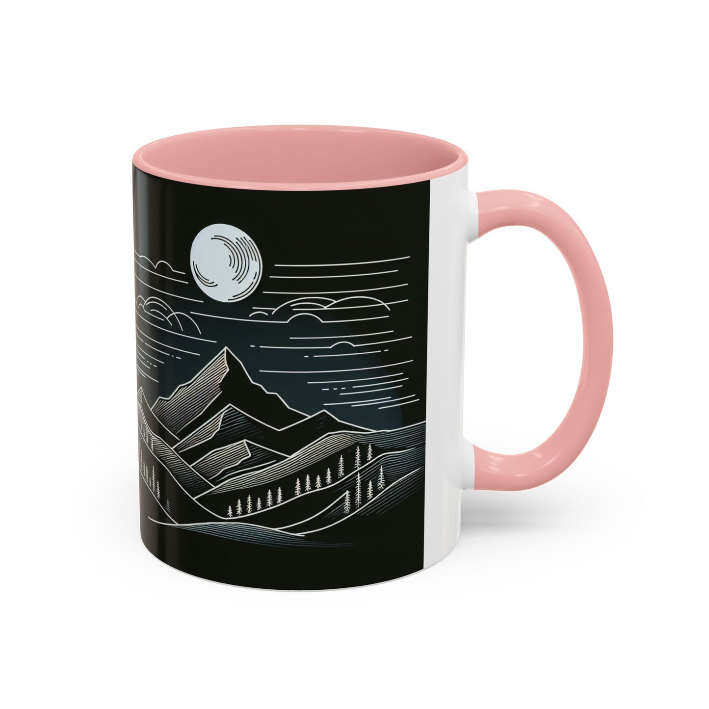 Mountain Landscape Accent Coffee Mug - Nature Inspired 11 & 15oz