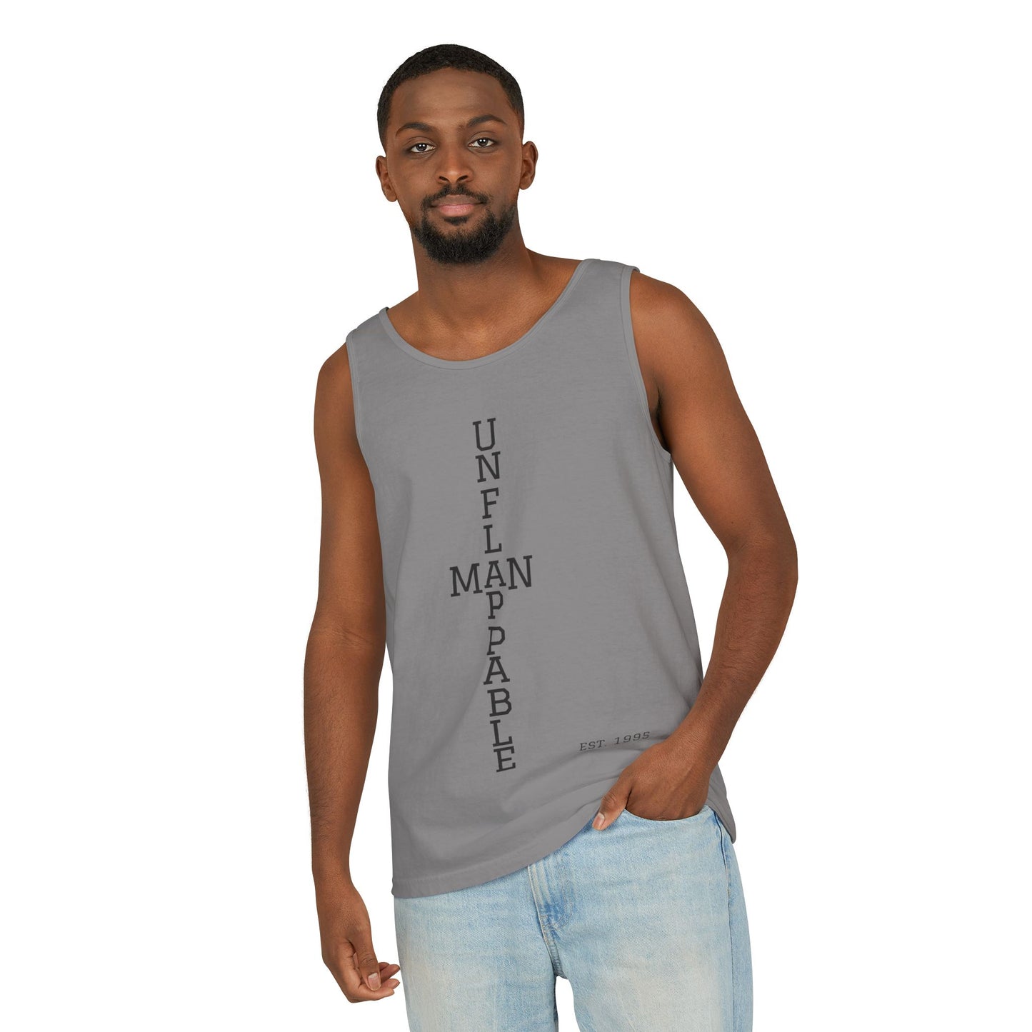 Unisex Inspirational Tank Top - Unflappable, Summer Apparel, Vacation Wear, Casual Gift, Fitness Gear